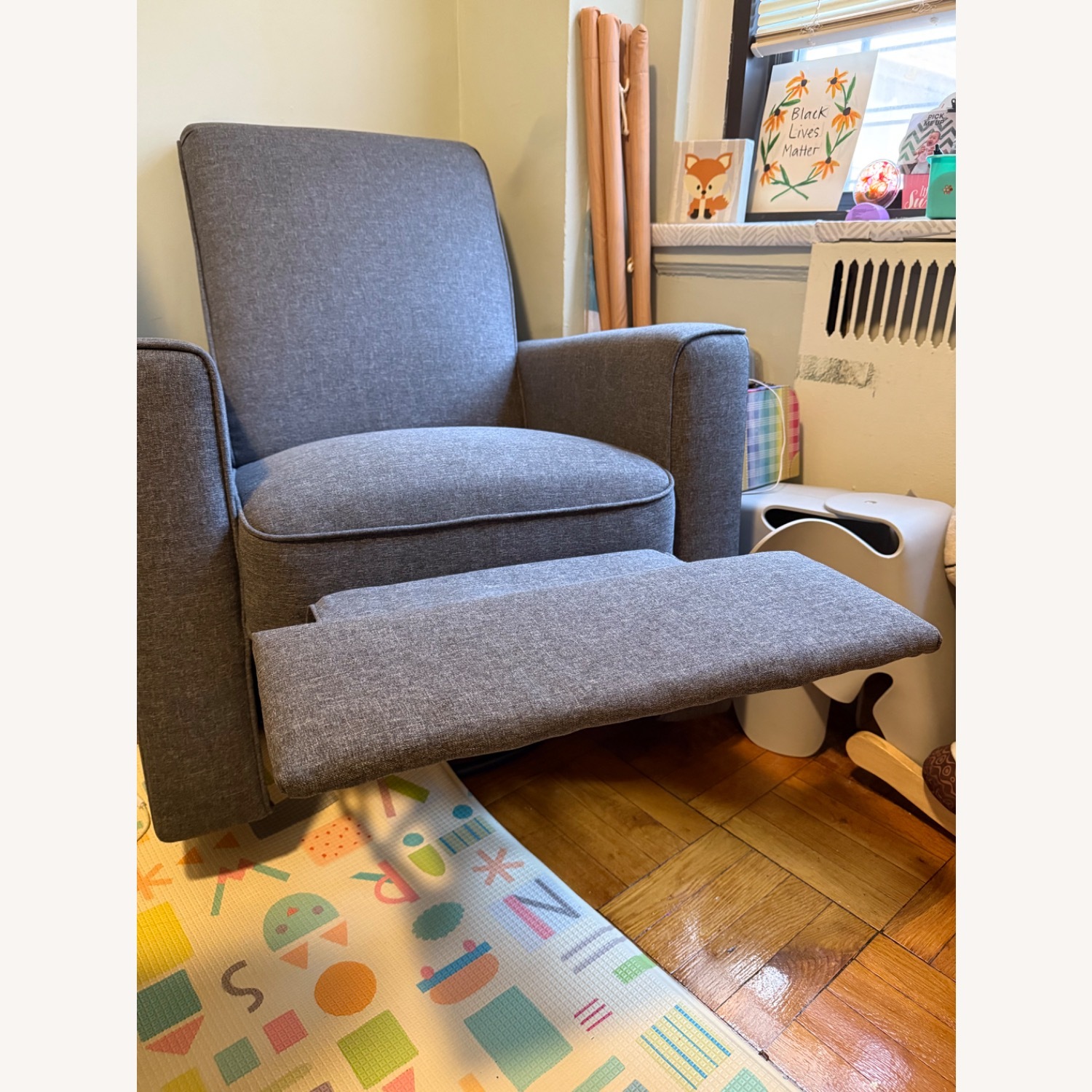 Abbyson Living Hampton Nursery Swivel Glider Recliner - image-1