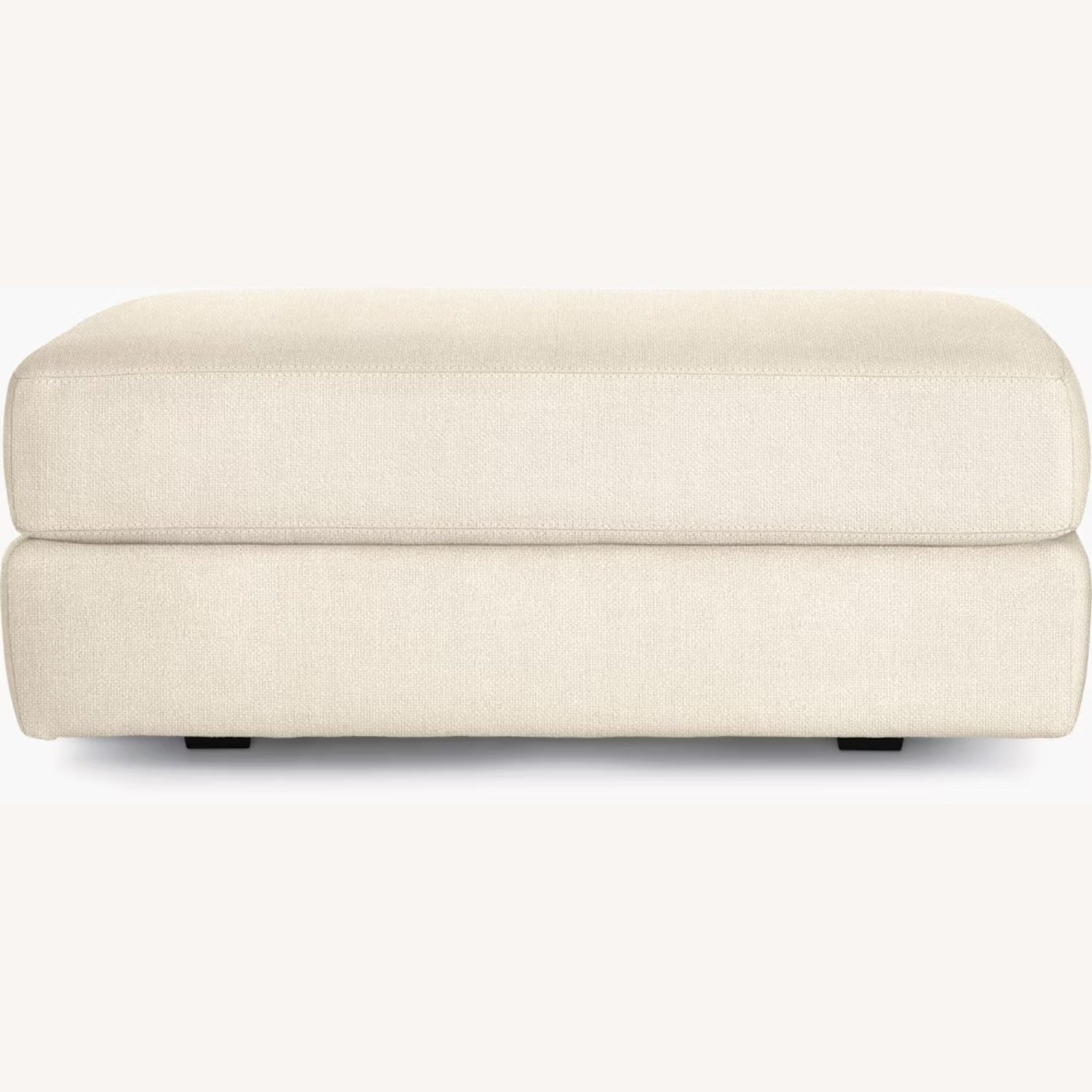 Ivory Sofa With Matching Ottoman - image-9