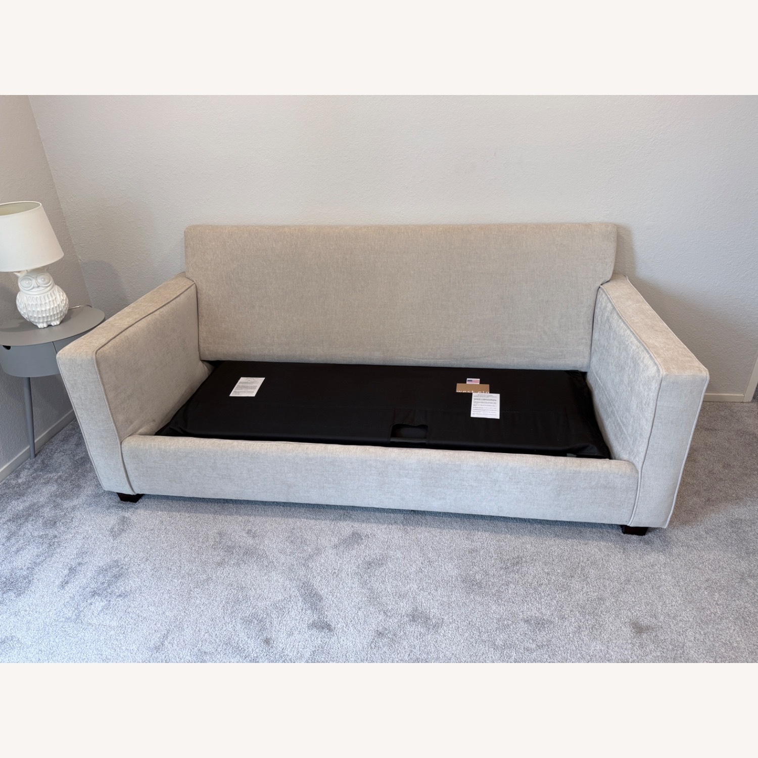 West Elm Henry Queen Sleeper Sofa Pearl Gray - image-2