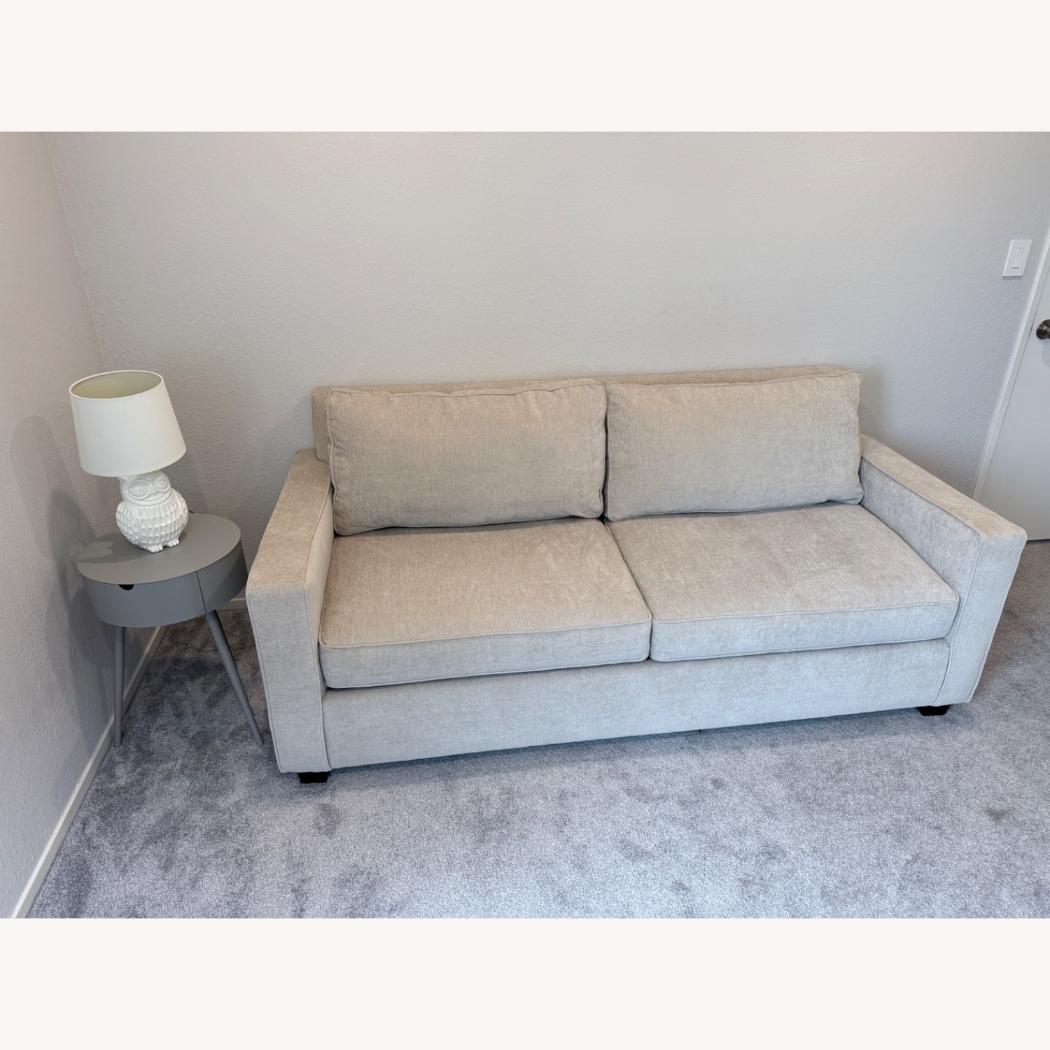 West Elm Henry Queen Sleeper Sofa Pearl Gray - image-1