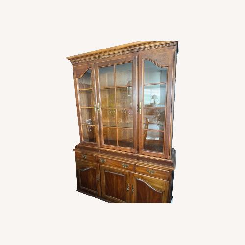 Used Lane 2 Piece Lighted China Cabinet for sale on AptDeco