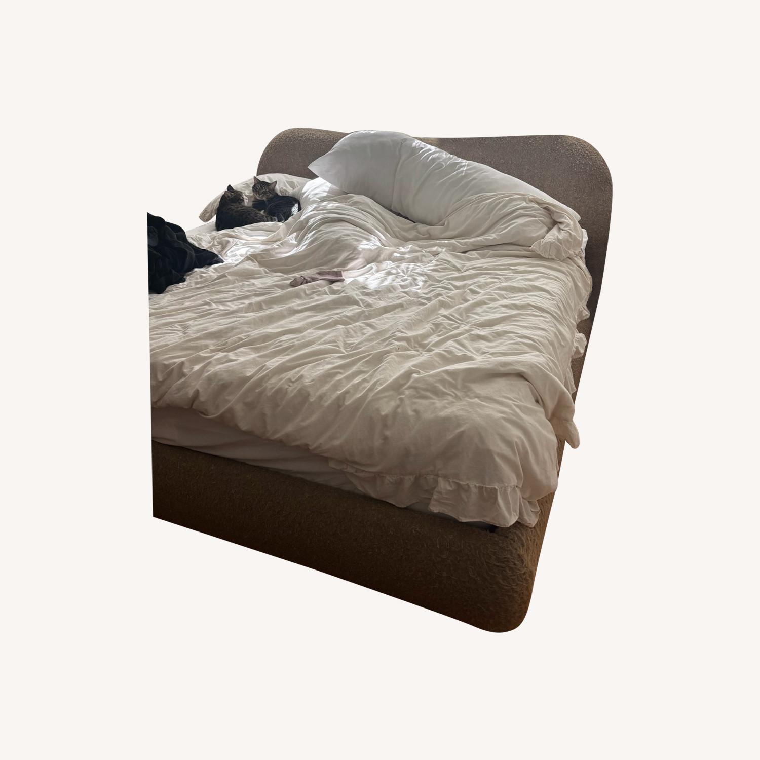 CB2 Diana Boucle King Bed - image-0