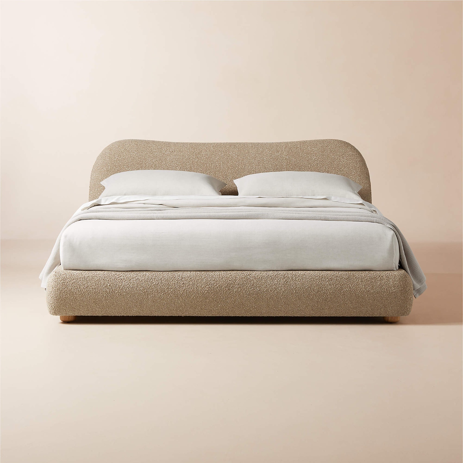 CB2 Diana Boucle King Bed - image-4