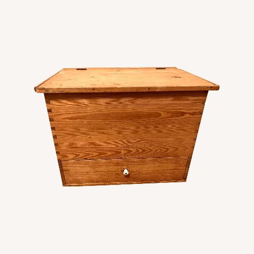 Used Antique Pine Trunk German Origin for sale on AptDeco