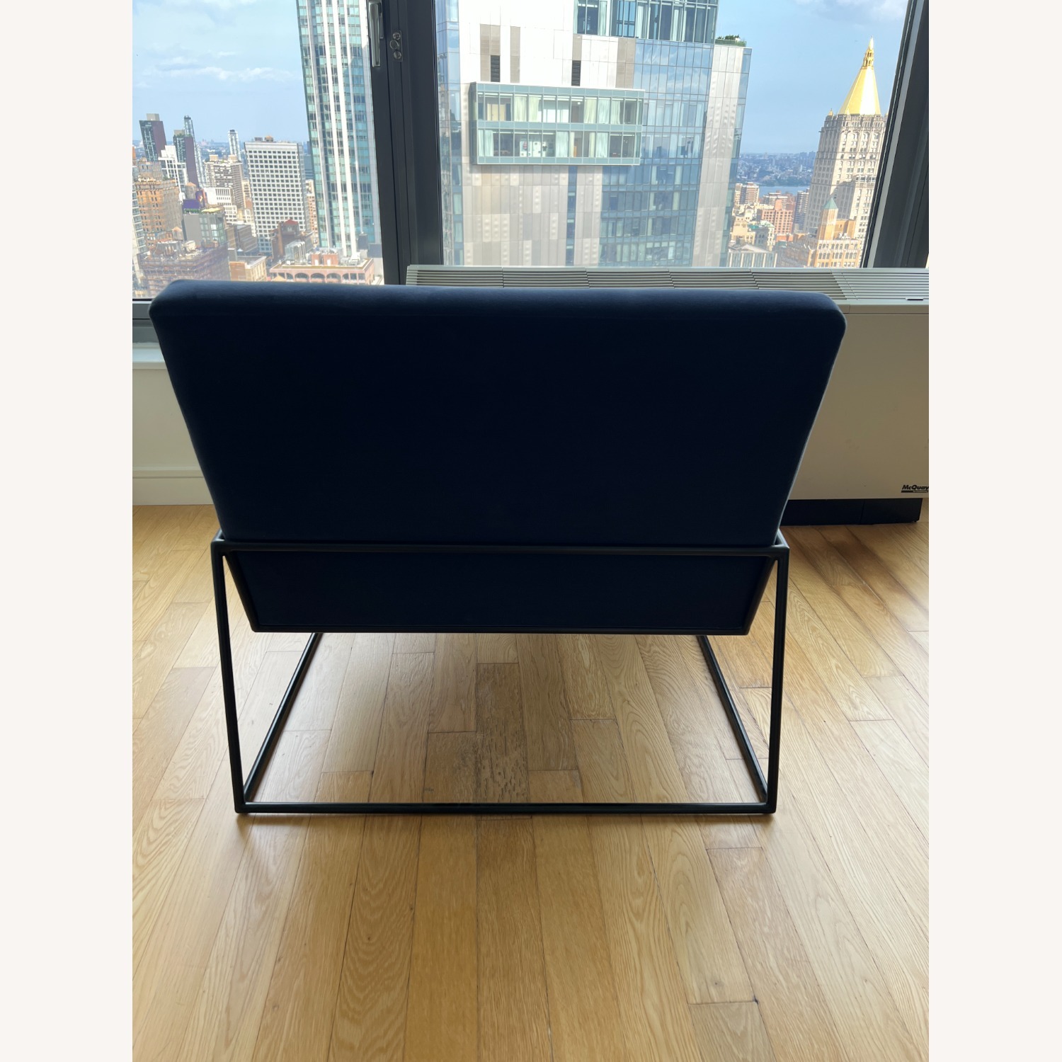 Article Regis 33" Velvet Lounge Chair Cascadia Blue - image-4