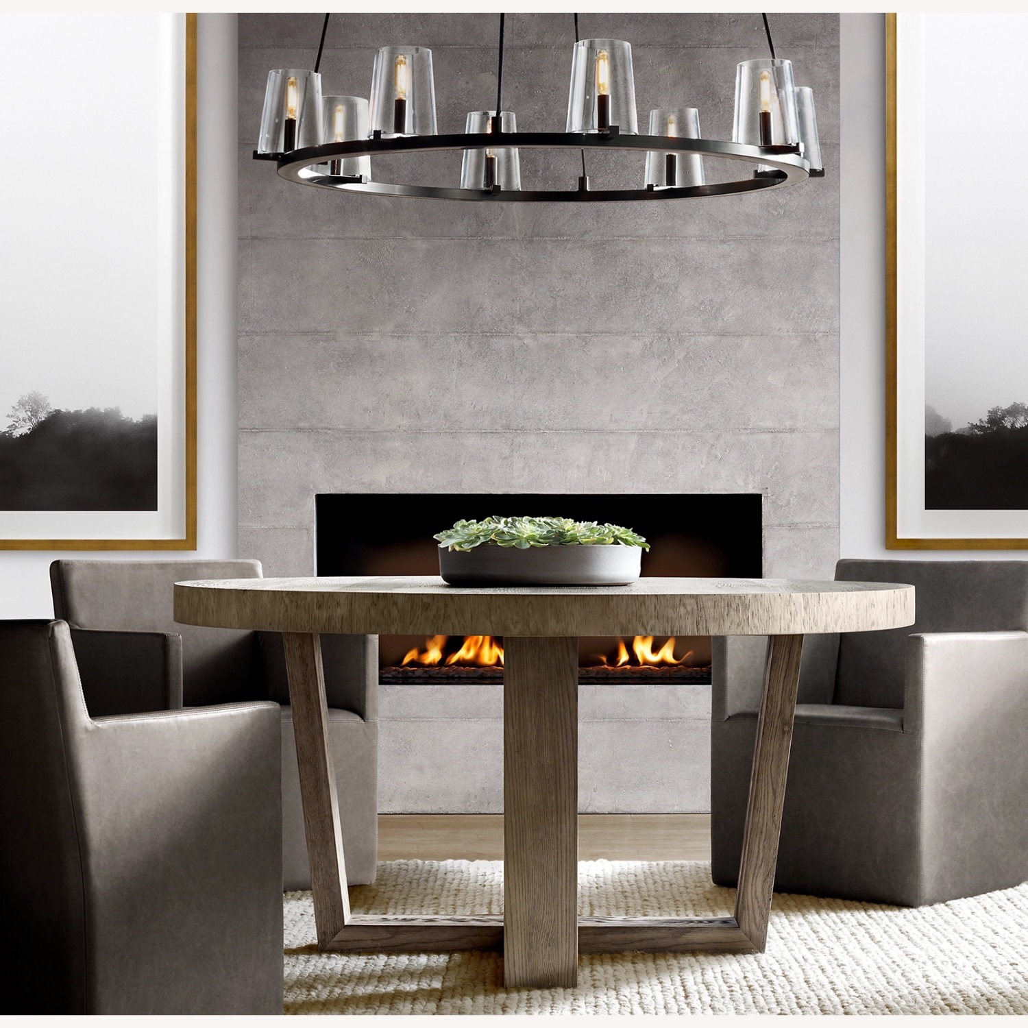 Restoration Hardware Antoccino Round Dining Table - image-4