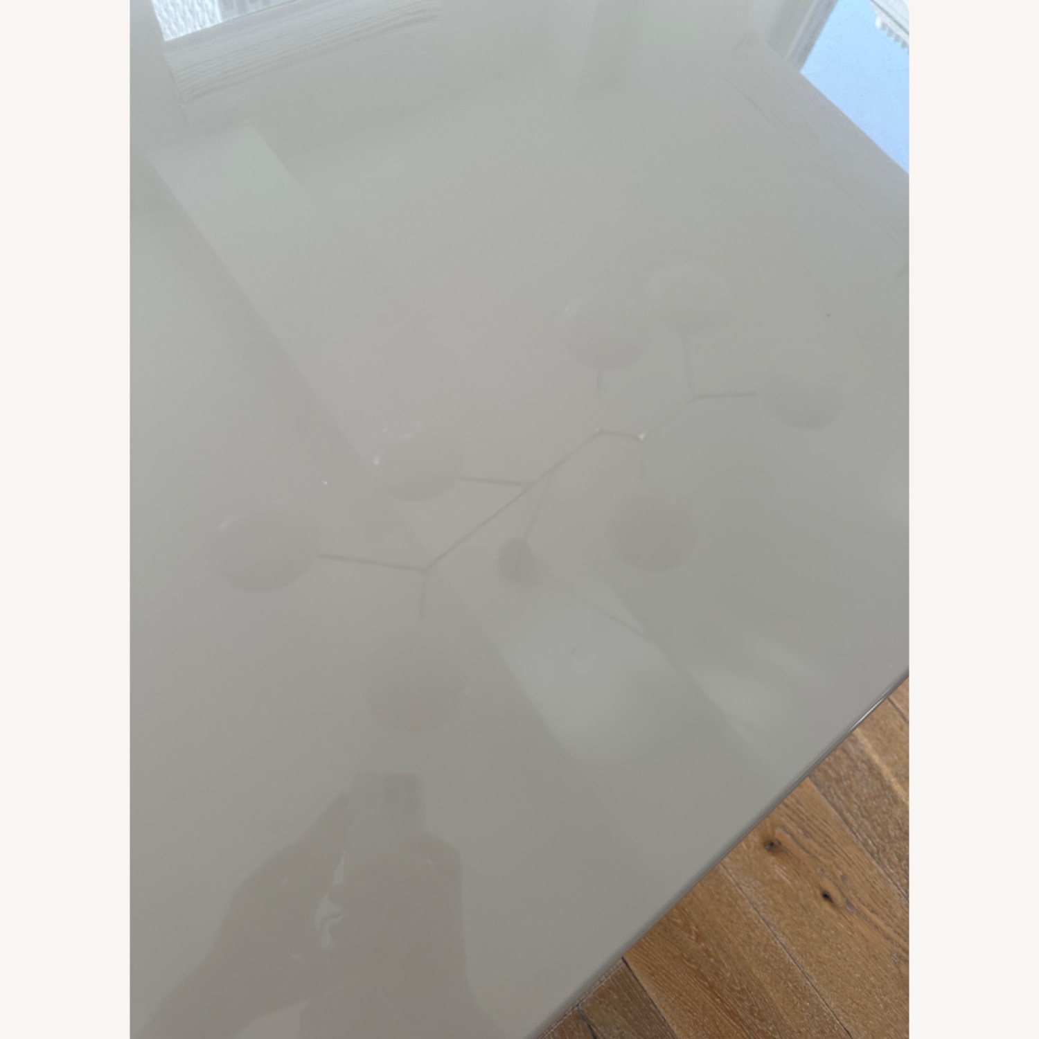 B&B Italia Eileen Taupe Lacquer/Chrome Dining Table - image-3