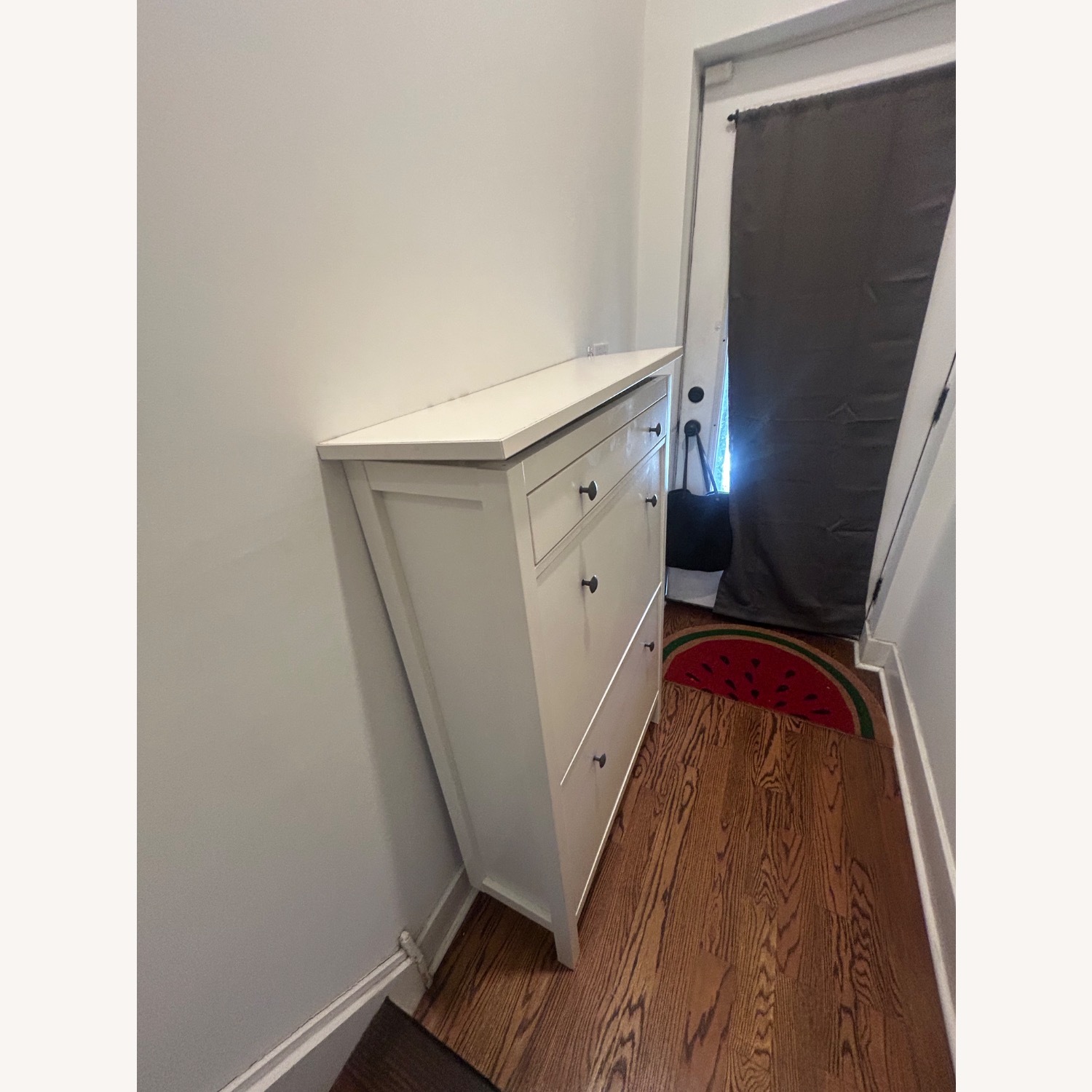 IKEA/HEMNES シューズボックス HEMNES Shoe cabinet with 2 compartments, white, 35x50