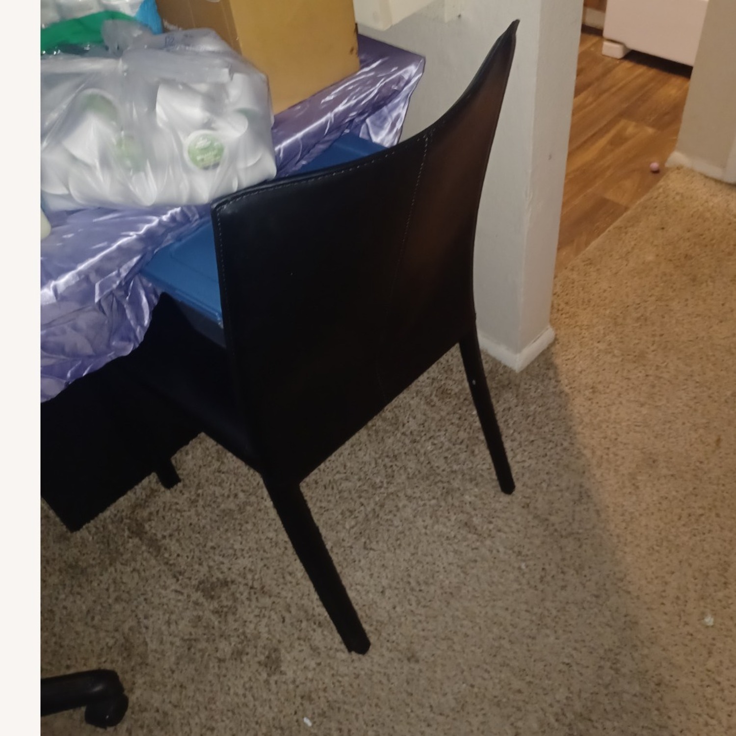 Italian Design Leather Dining Chairs - image-2