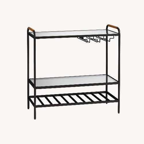 Used Pottery Barn Hugo Metal Bar Console (35") for sale on AptDeco