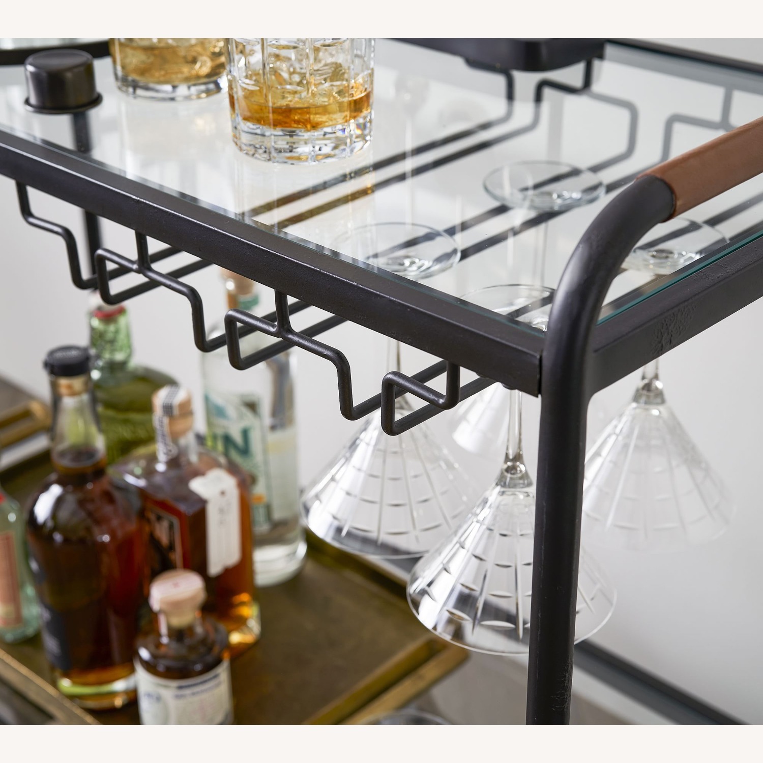 Pottery Barn Hugo Metal Bar Console (35") - image-3