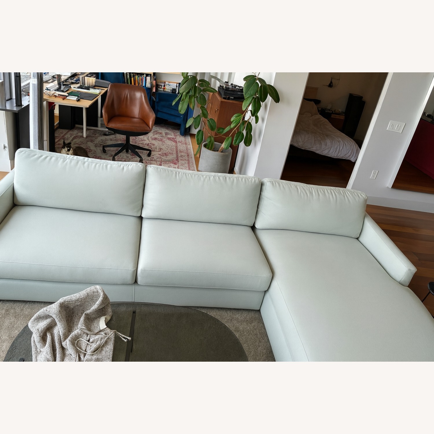 Room & Board Linger Sofa with Chaise - image-1