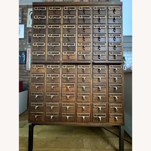 Used Vintage Dewey Decimal Storage Unit for sale on AptDeco