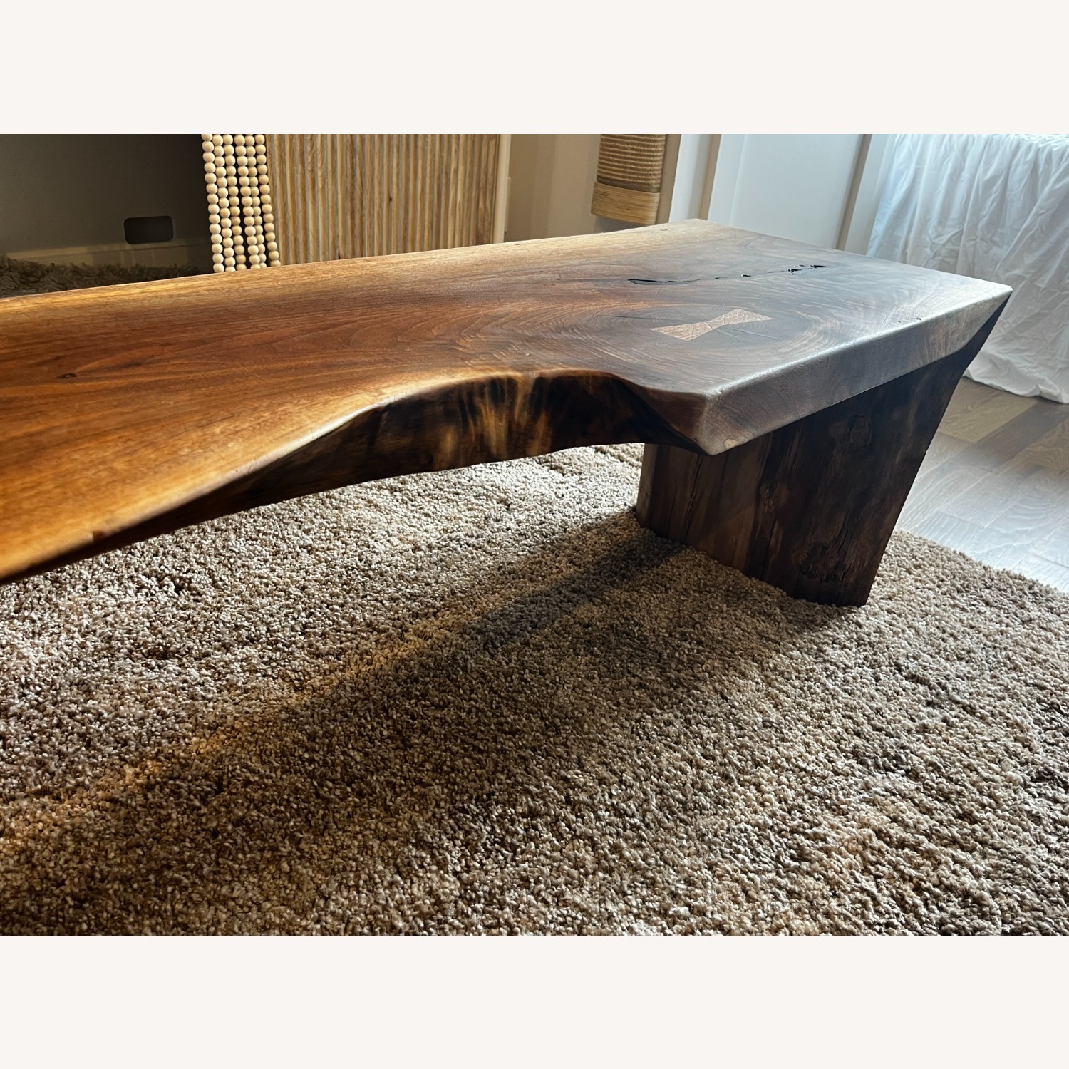 Solid Black Walnut Bench / Coffee Table  - image-1