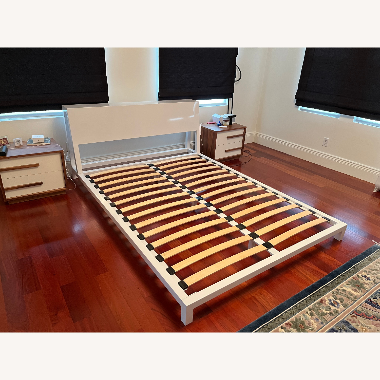 CB2 Alpine White Queen Bed - image-1