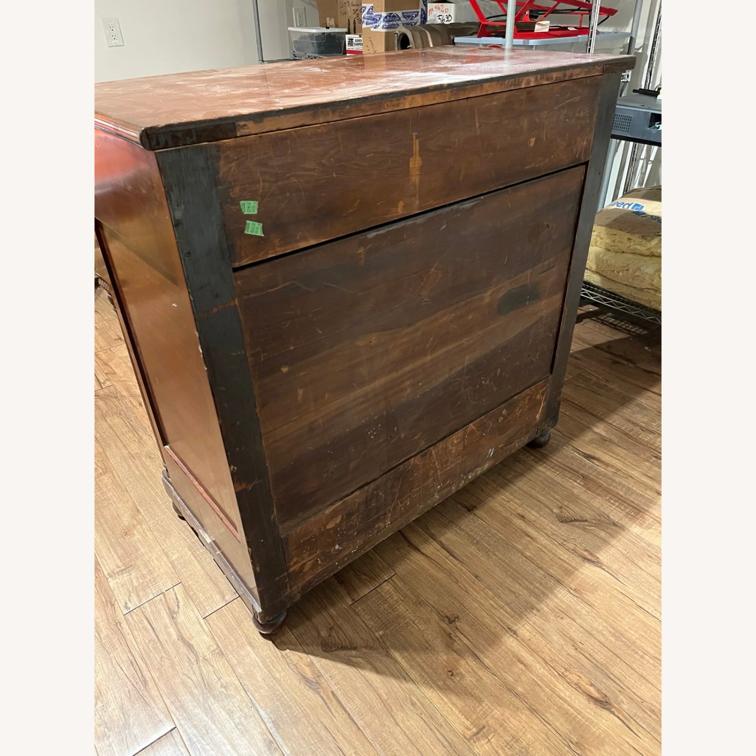 Antique Solid Wood Mahogany Butler Desk - image-5