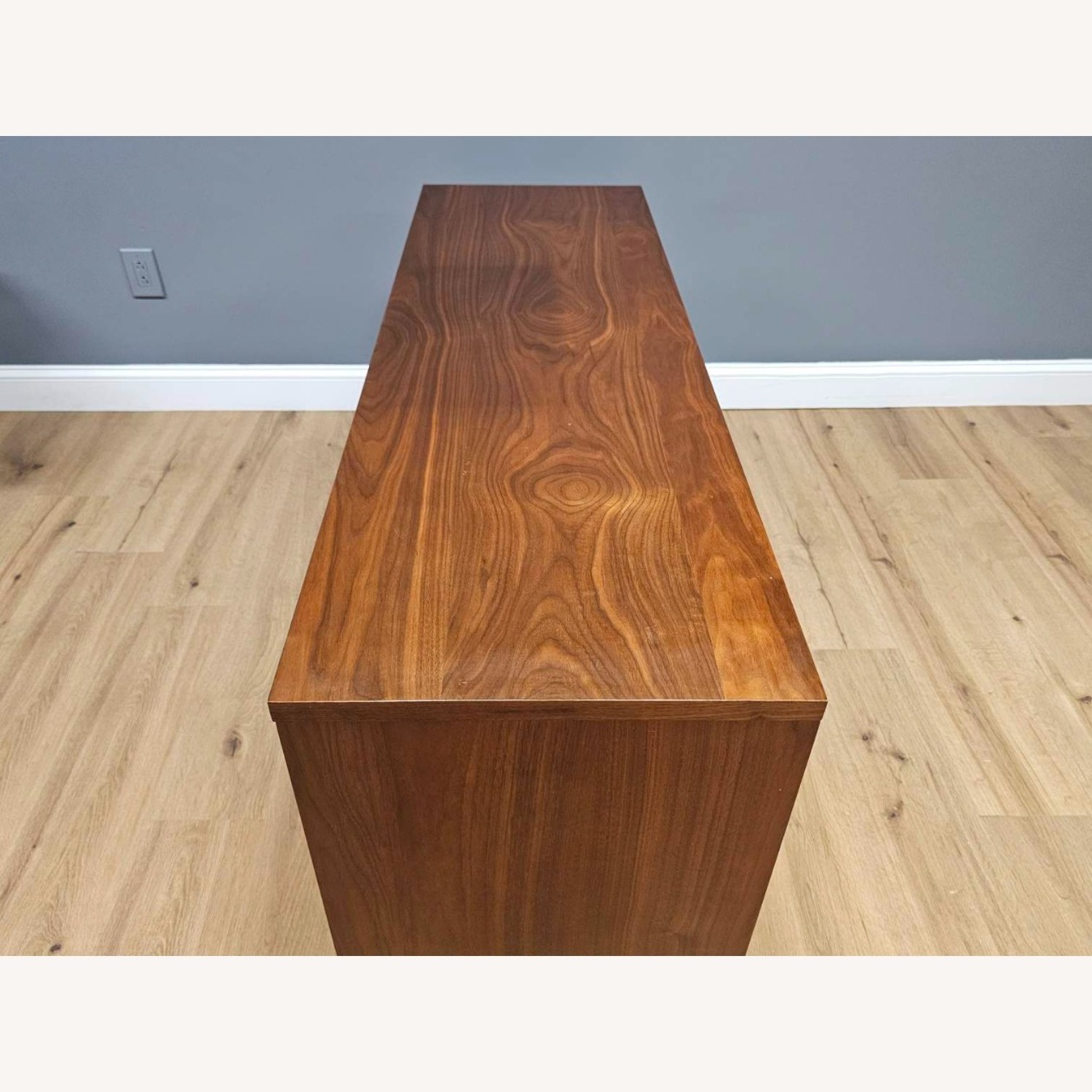 CB2 Walnut Mid Century Media Console Cabinet - image-8