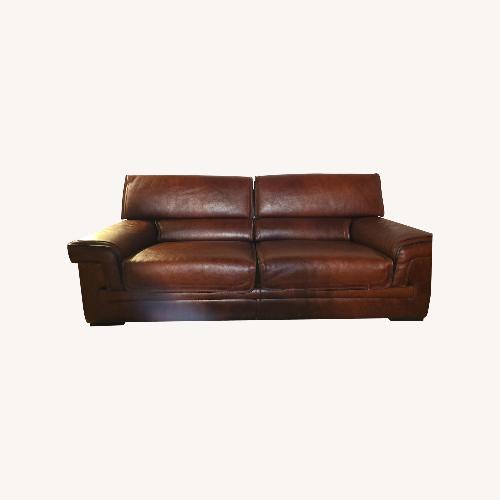 Used Vintage Roche Bobois Leather Couch for sale on AptDeco