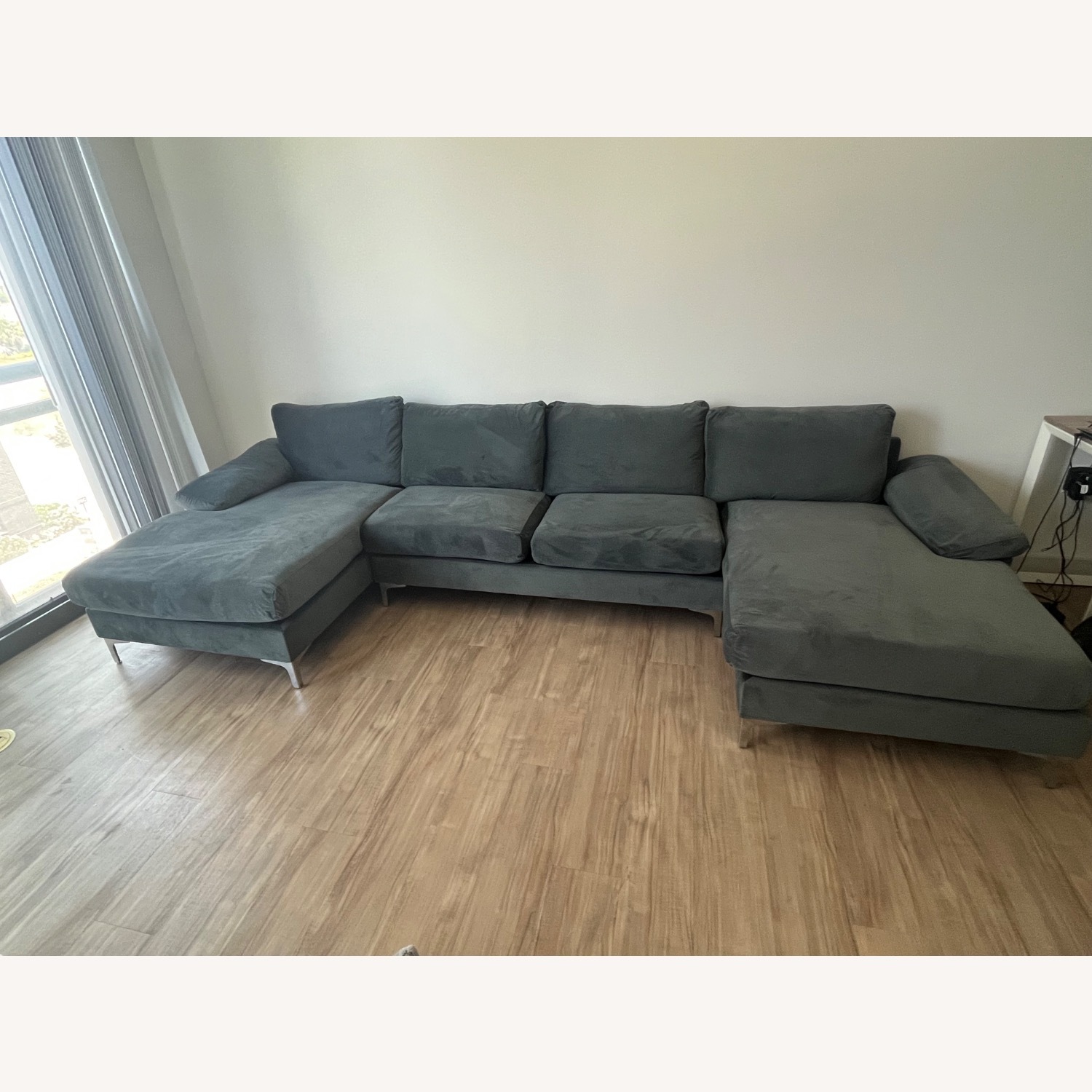 123.62‘’ Oversized Upholstered 6 Seater Modular Sectional Sofa - image-1