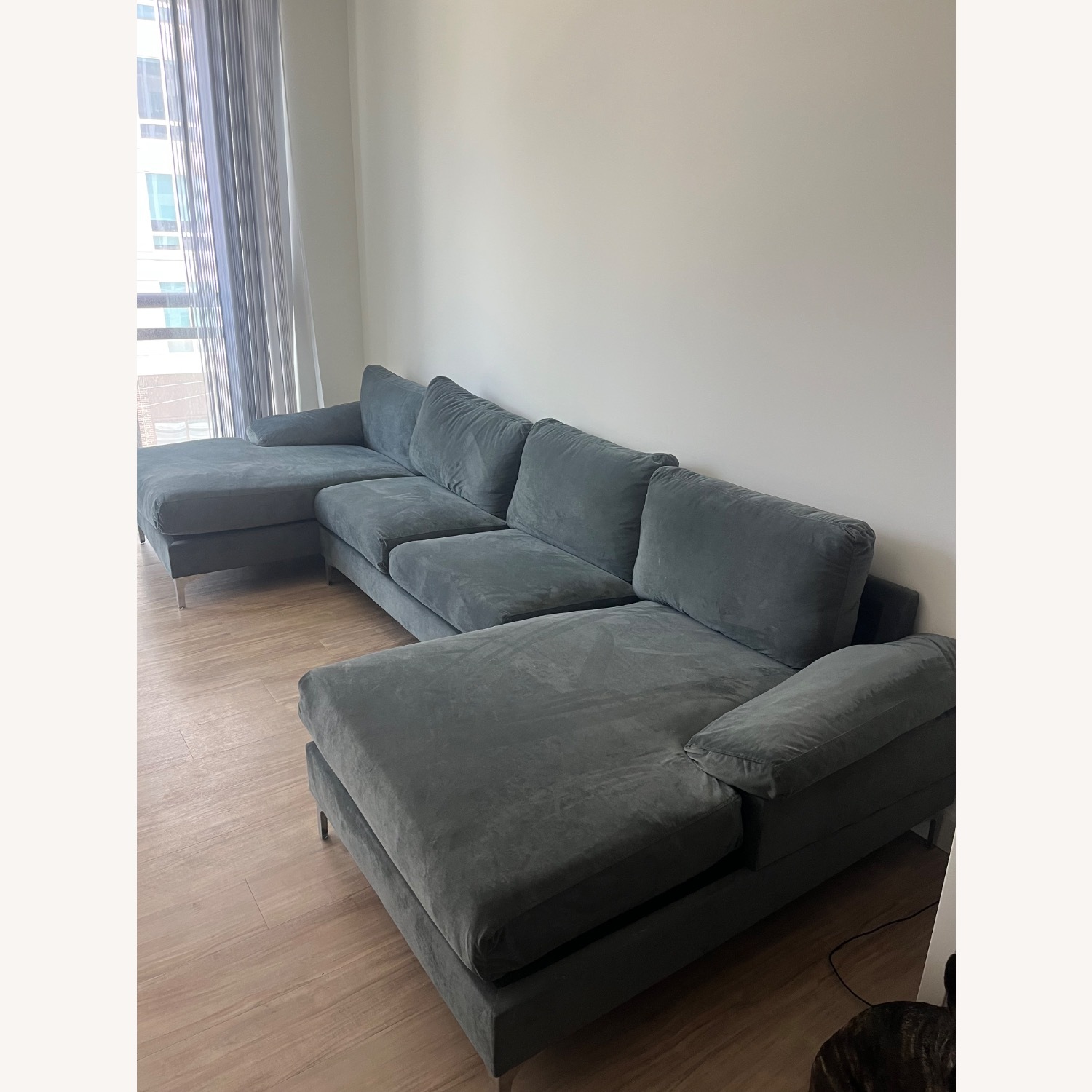 123.62‘’ Oversized Upholstered 6 Seater Modular Sectional Sofa - image-2