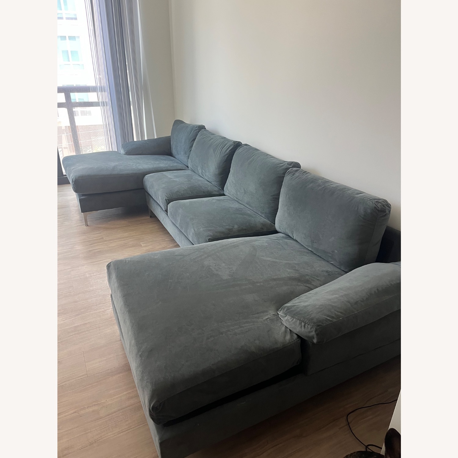 123.62‘’ Oversized Upholstered 6 Seater Modular Sectional Sofa - image-4