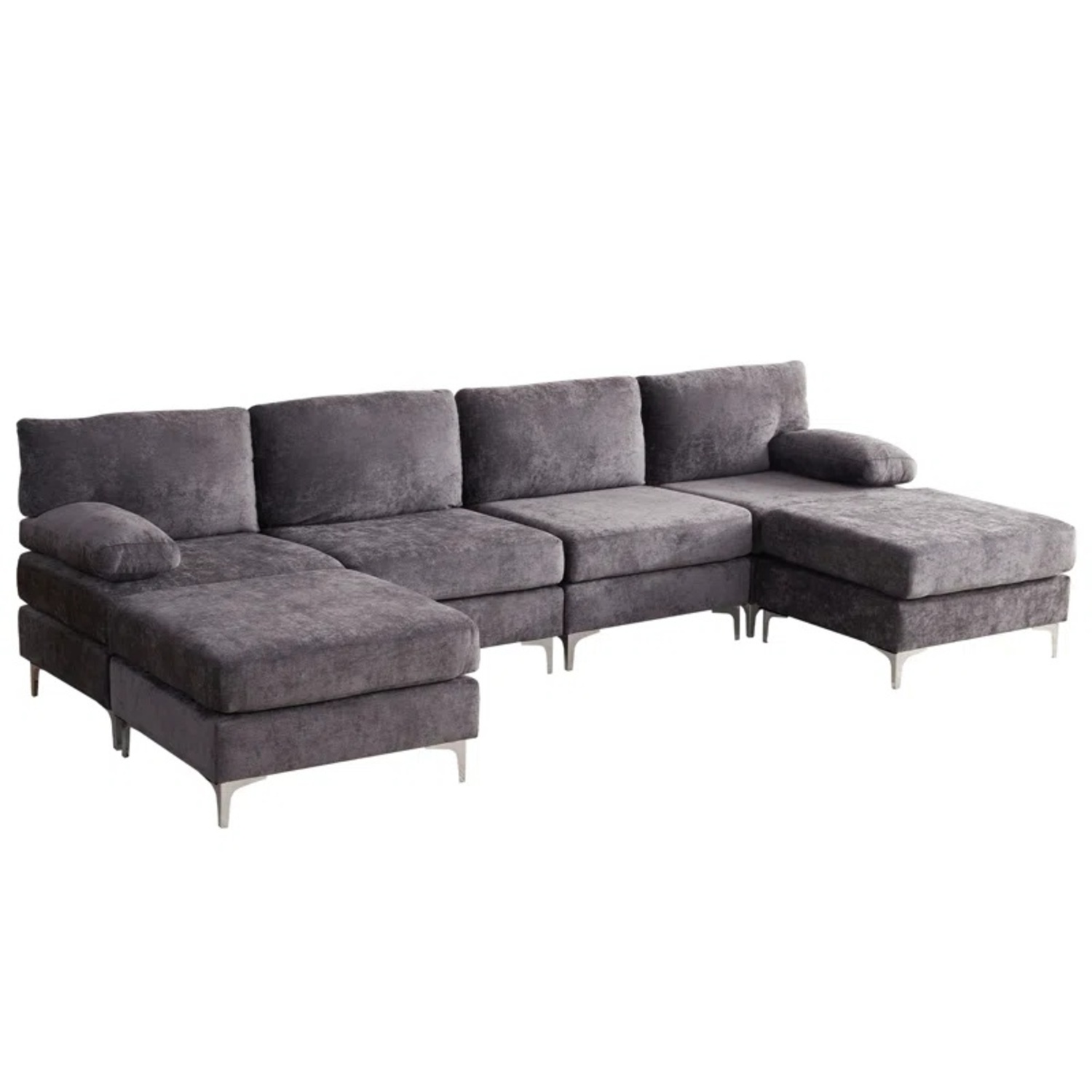 123.62‘’ Oversized Upholstered 6 Seater Modular Sectional Sofa - image-0