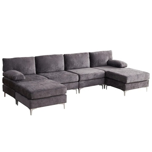 Used 123.62‘’ Oversized Upholstered 6 Seater Modular Sectional Sofa for sale on AptDeco
