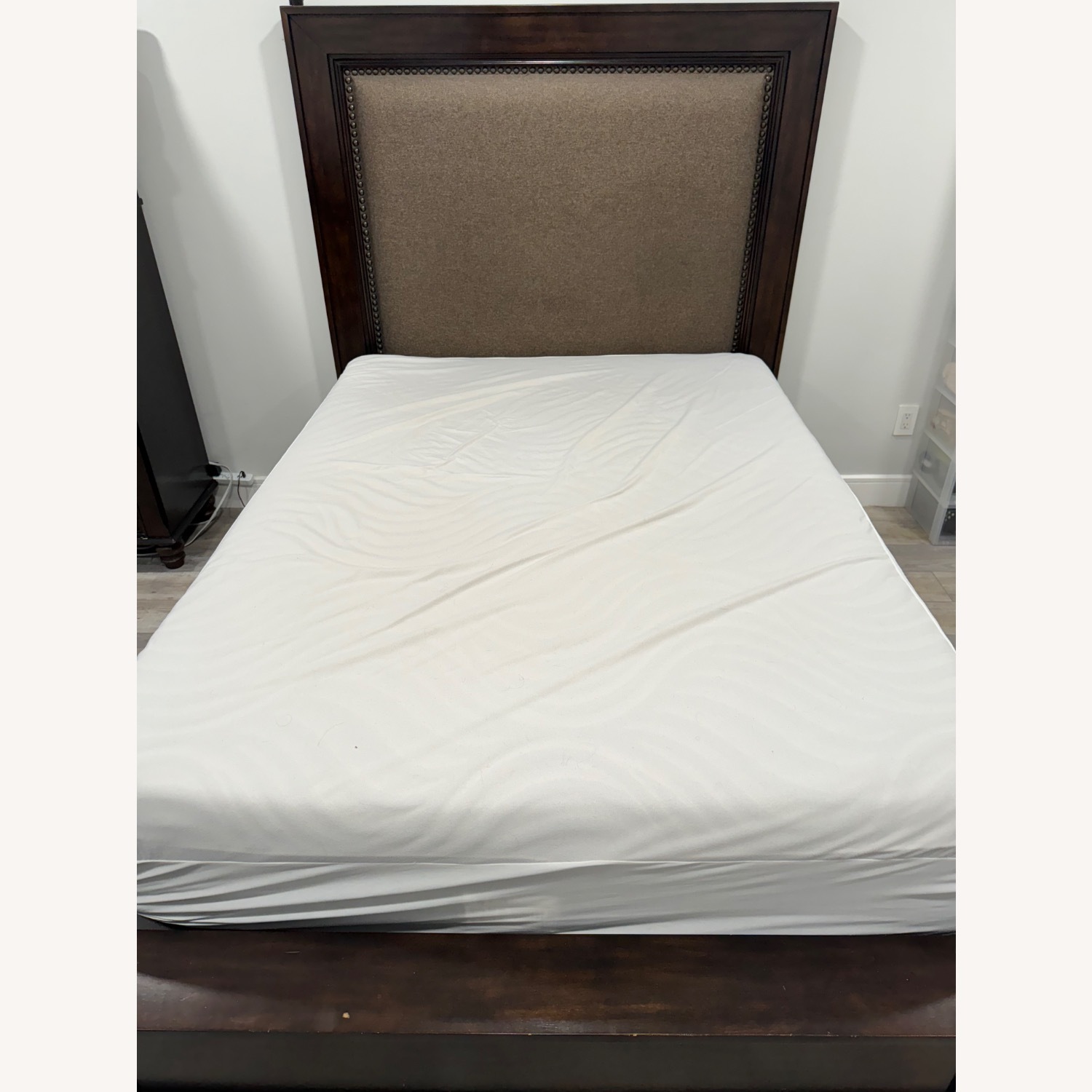 Wooden Upholstered Bed  - image-1