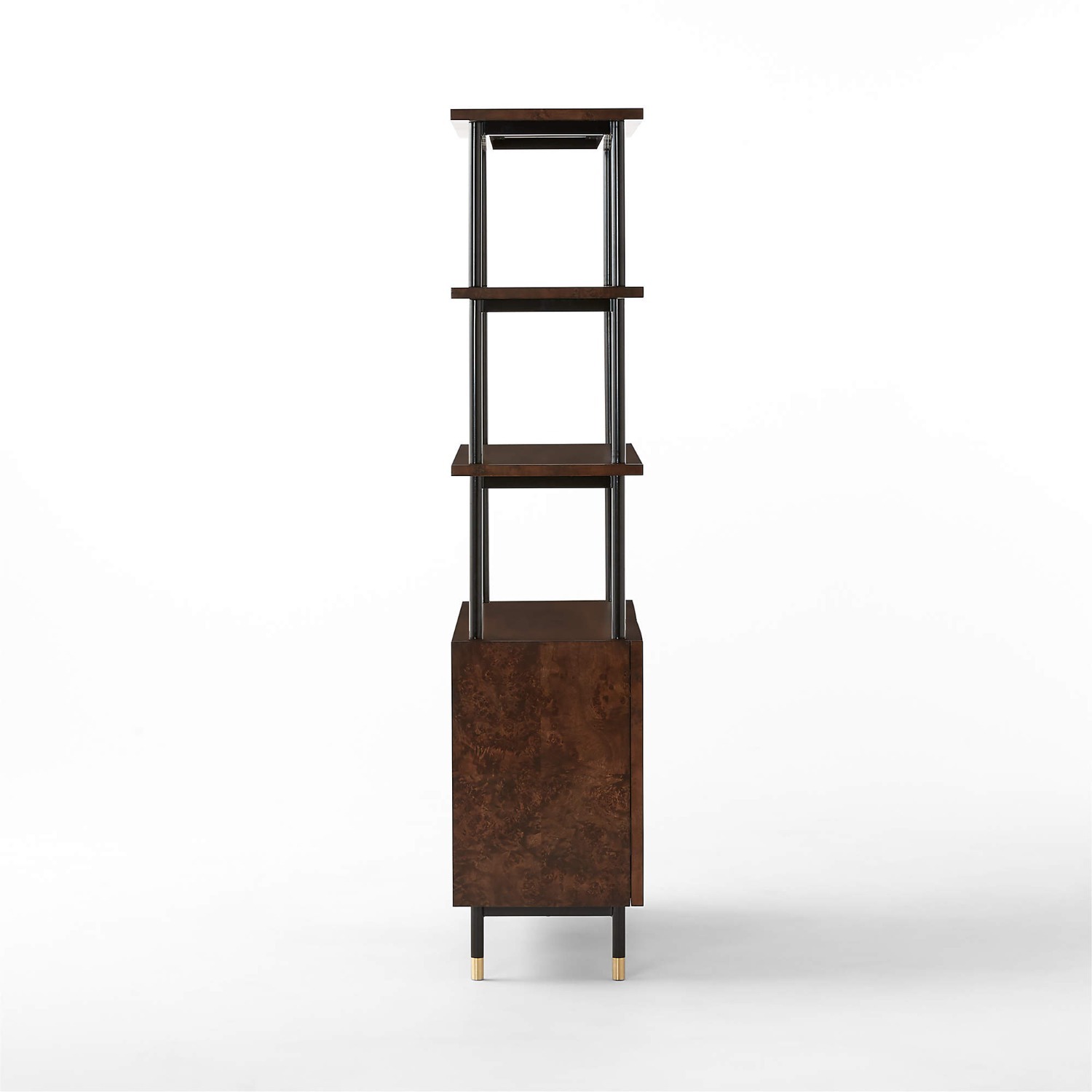 CB2 Burl Wood Bookshelf - image-3