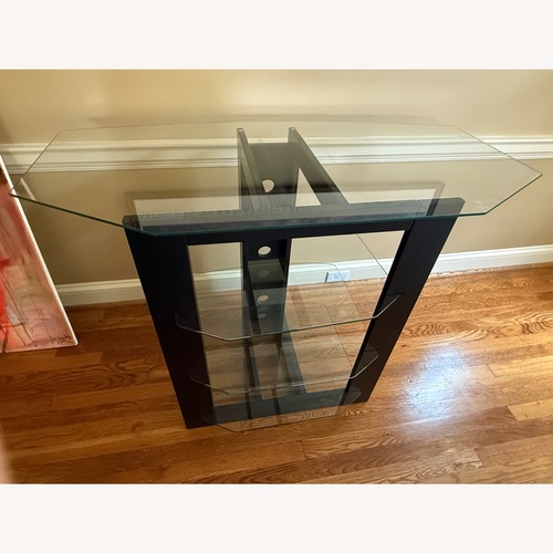 Used Glass TV Stand  for sale on AptDeco