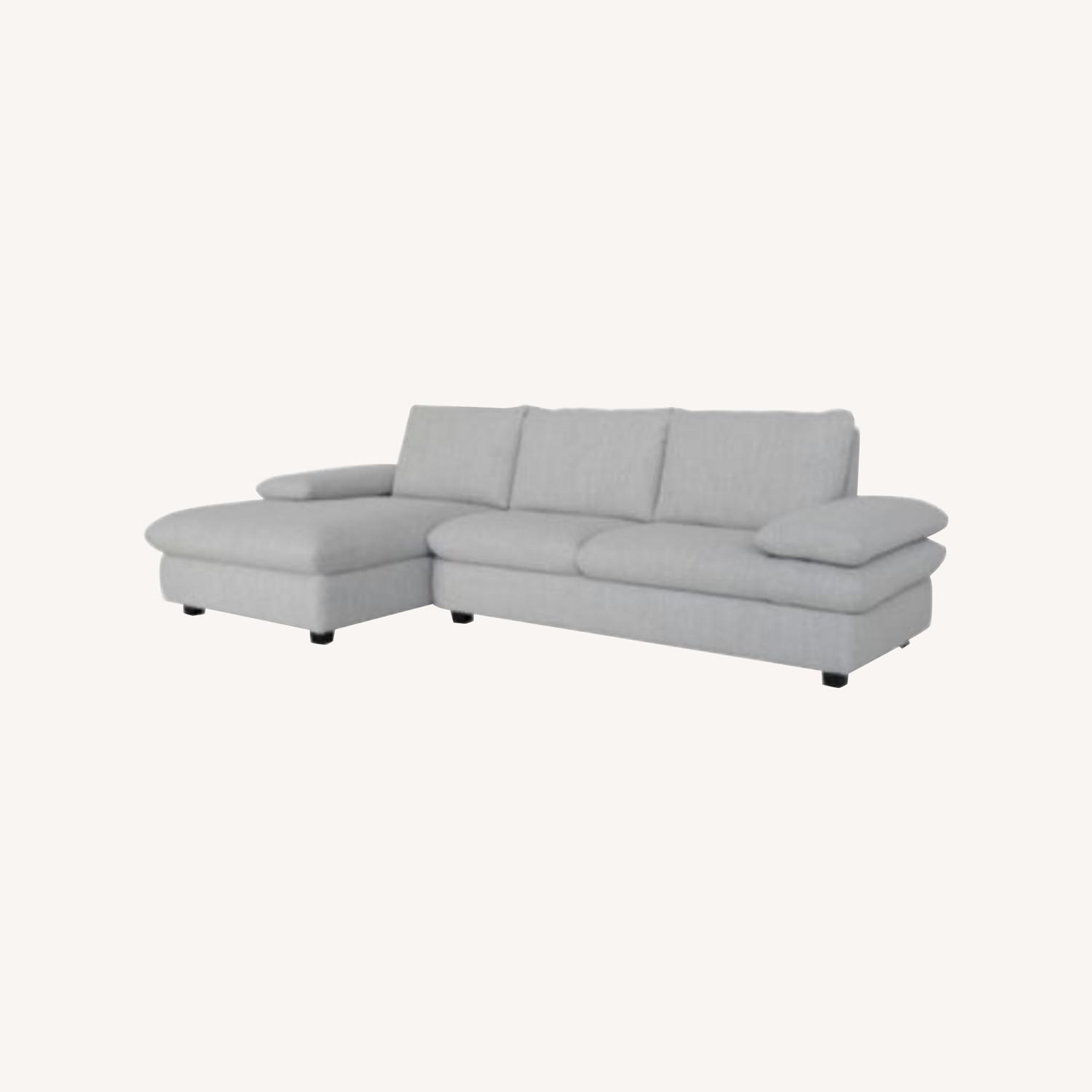 Light gray with hint of blue sofa - image-0