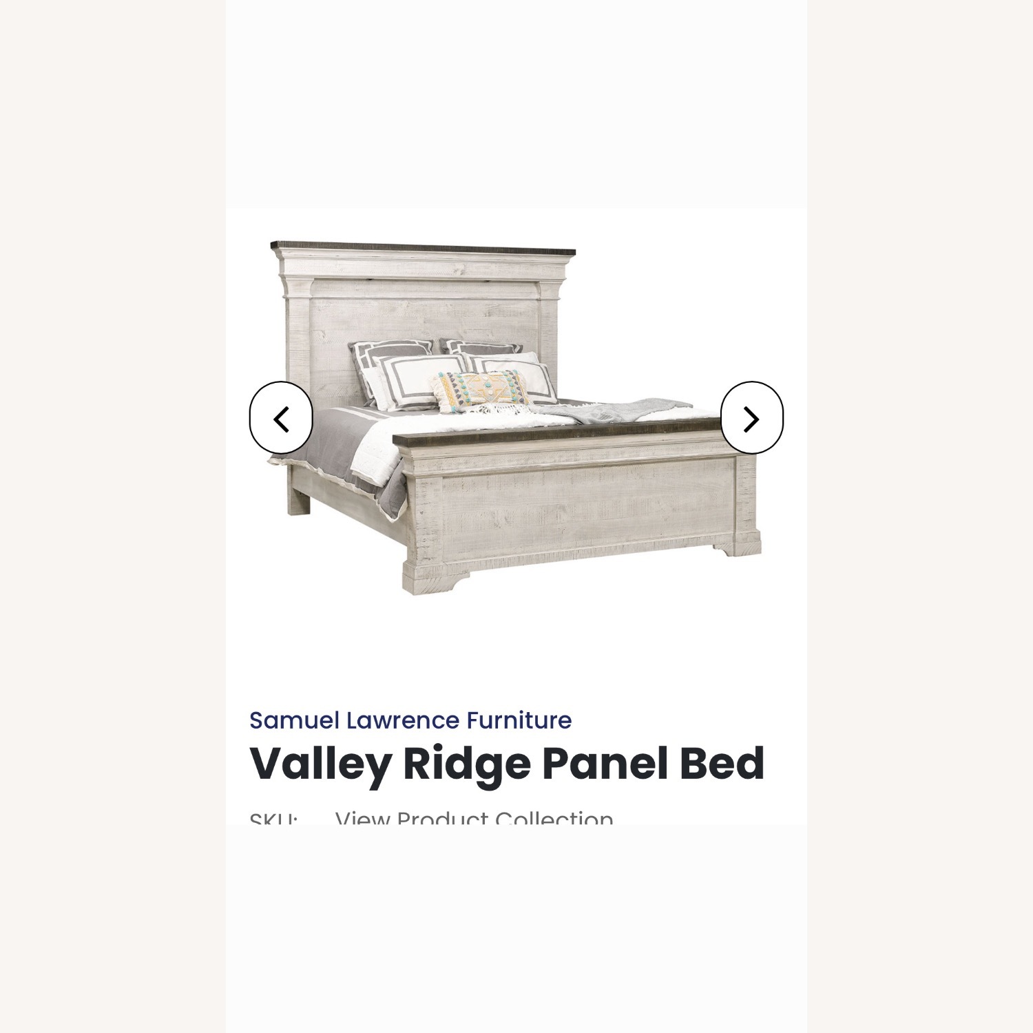 Samuel Lawrence Bedroom Valley Ridge Queen Panel Bed  - image-1