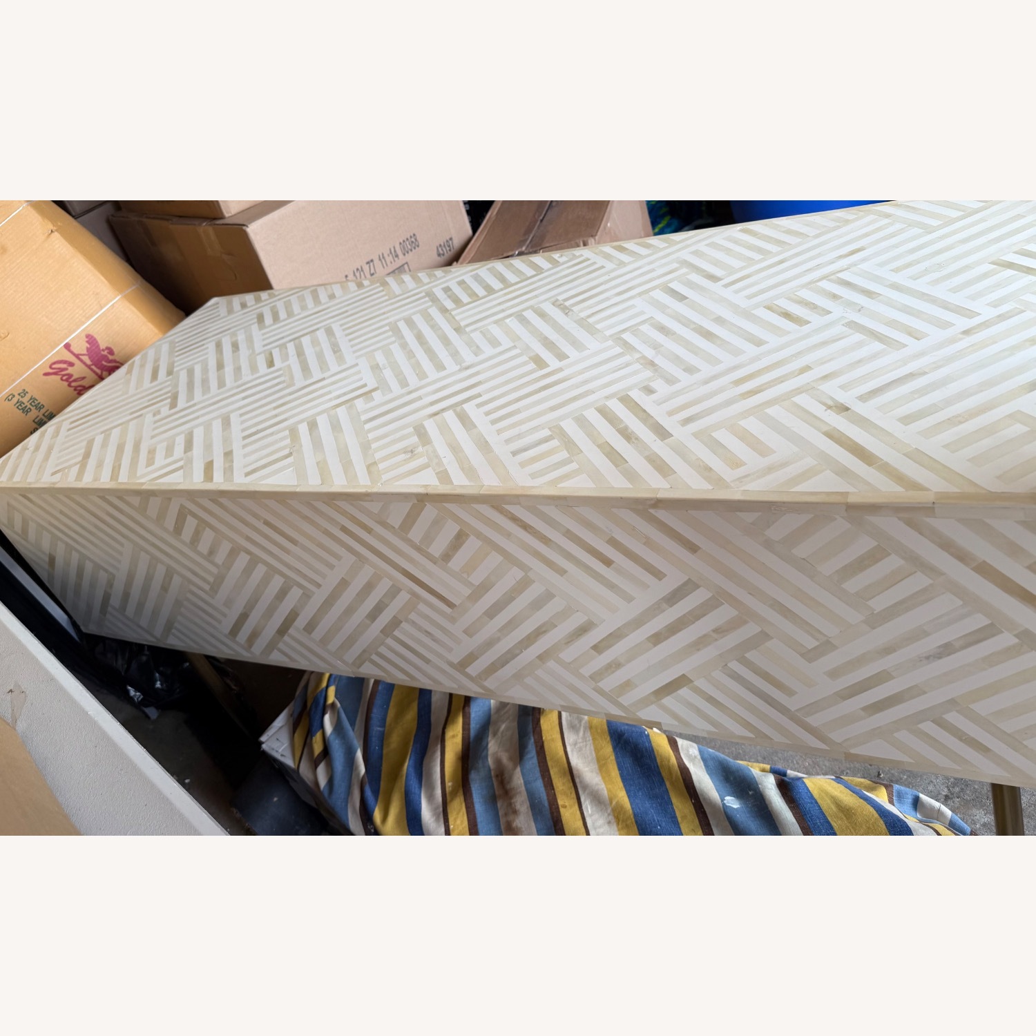 Anthropologie Bone Inlay Desk - image-14