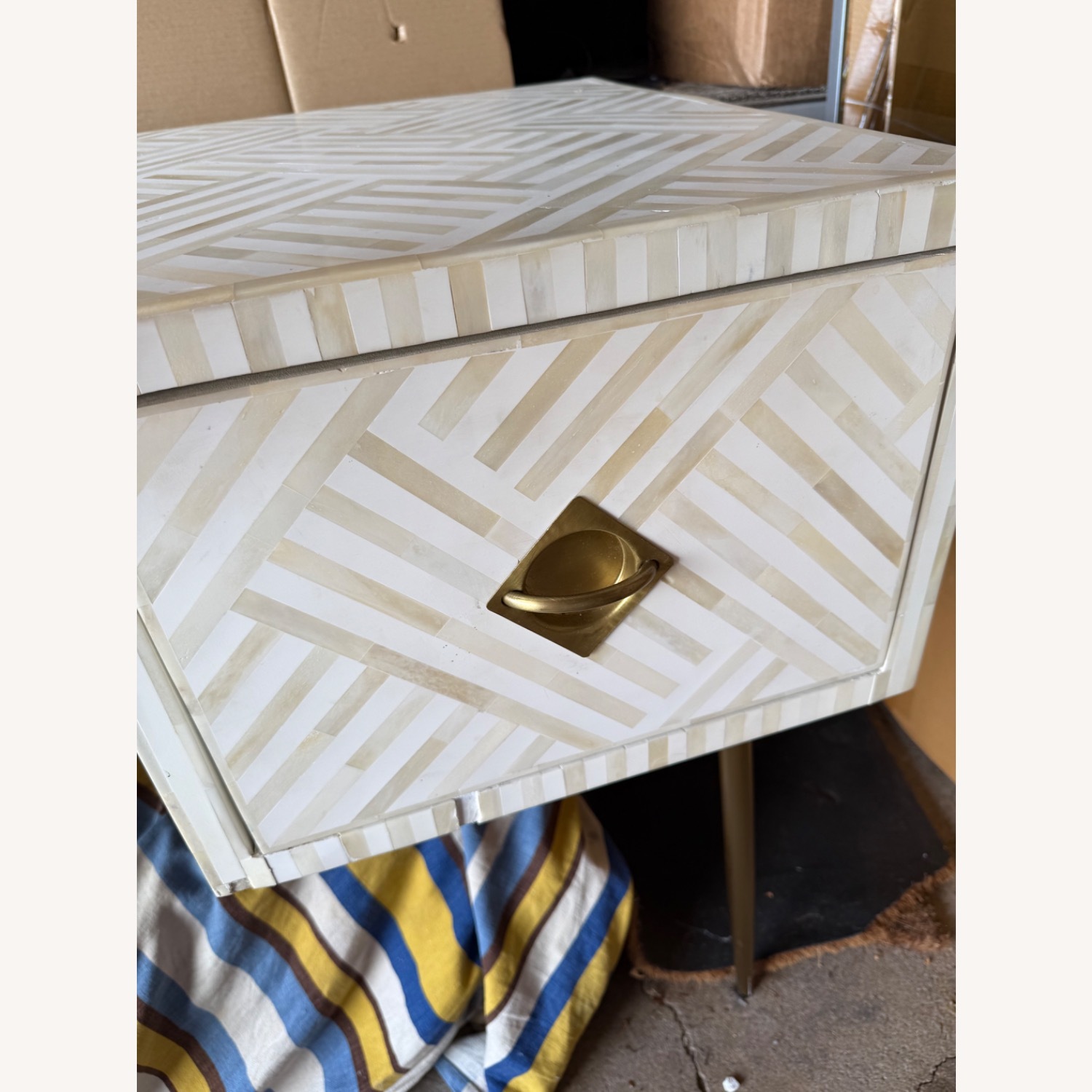 Anthropologie Bone Inlay Desk - image-6
