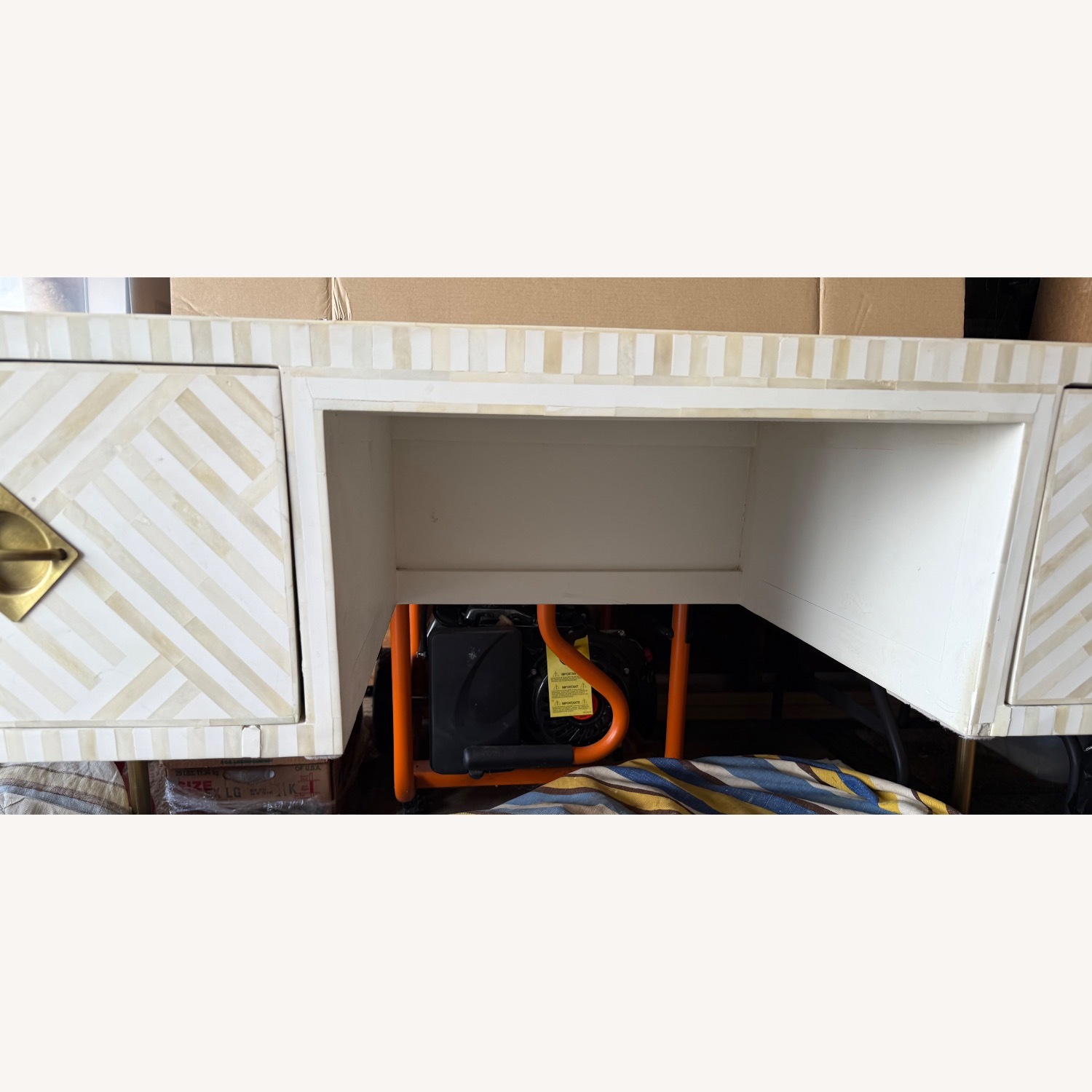 Anthropologie Bone Inlay Desk - image-16