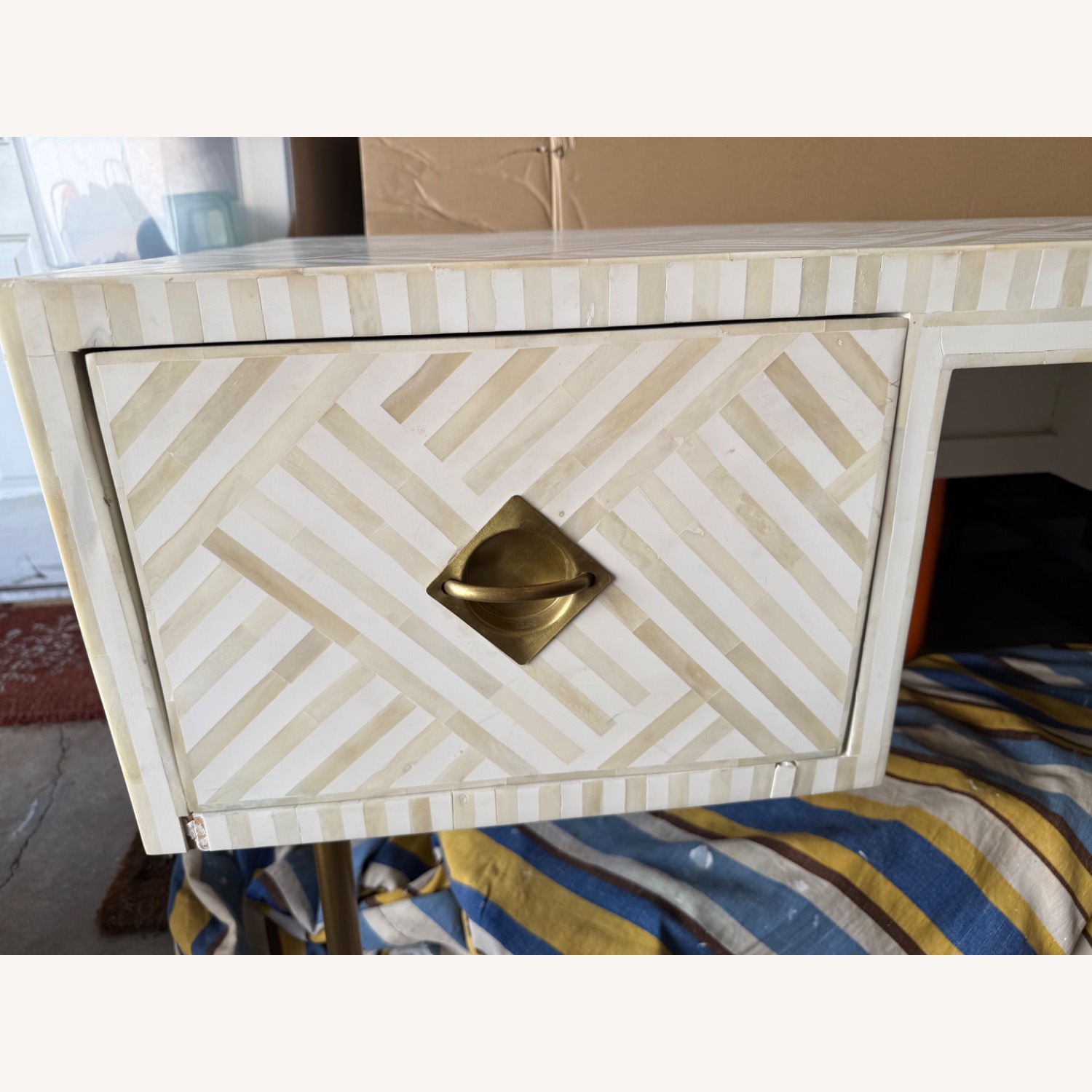 Anthropologie Bone Inlay Desk - image-18