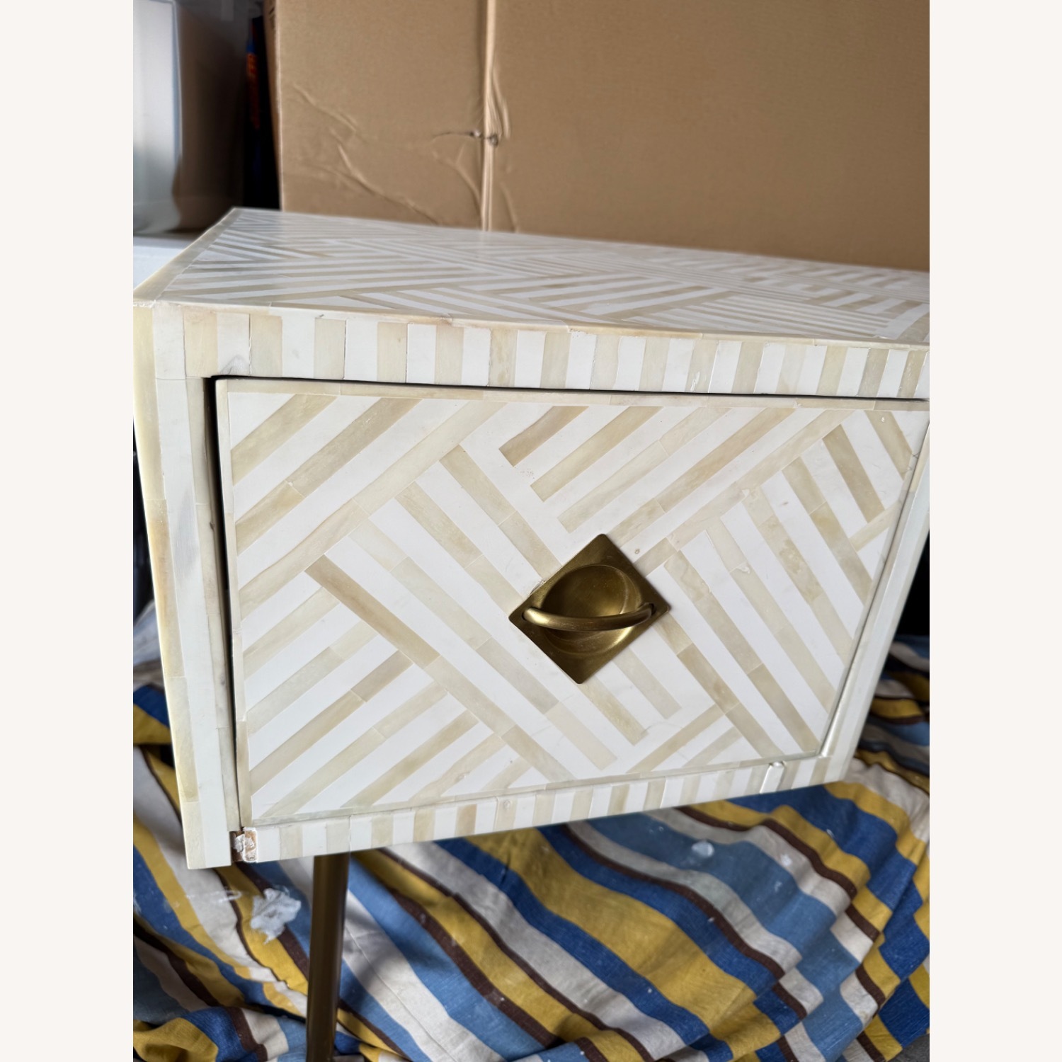 Anthropologie Bone Inlay Desk - image-5