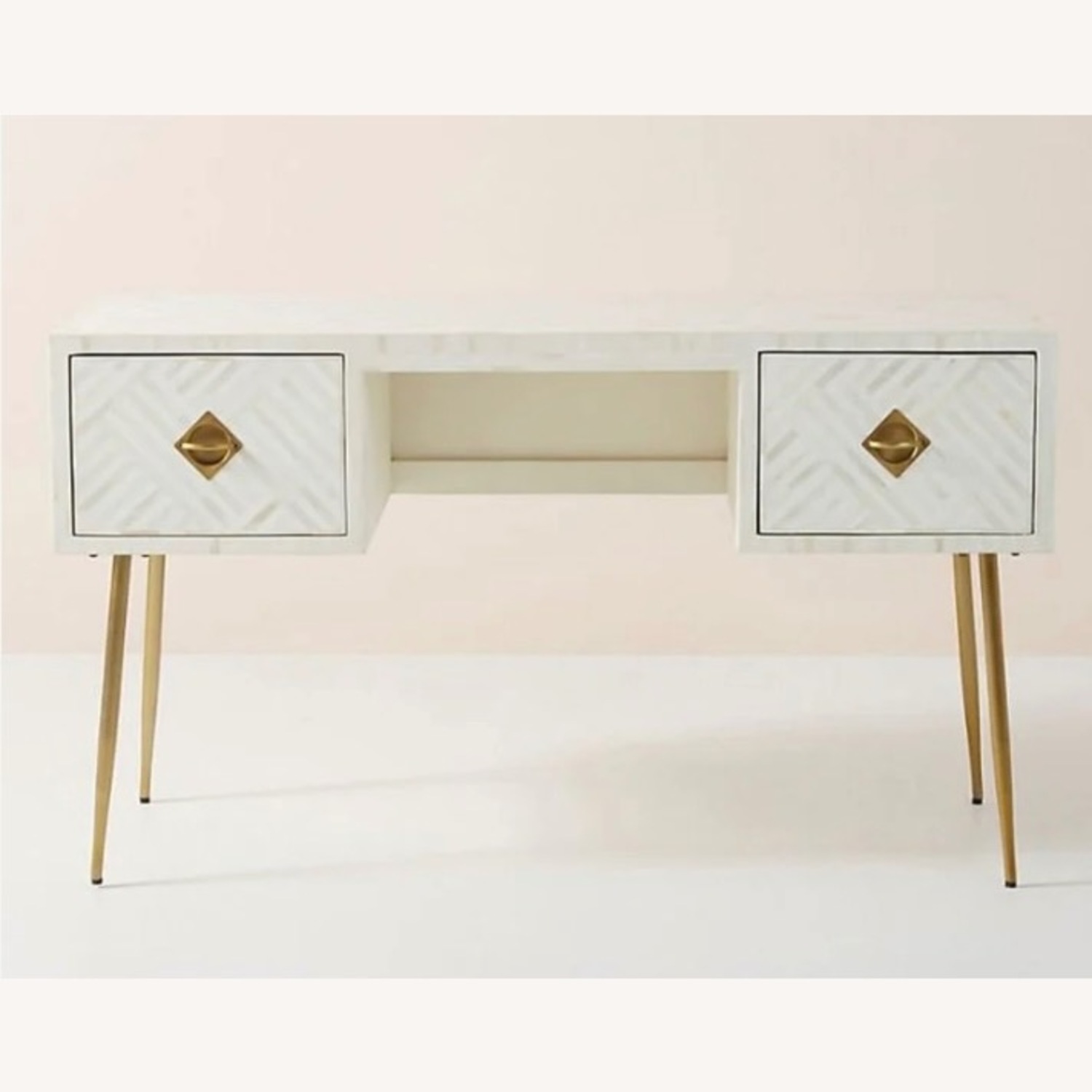 Anthropologie Bone Inlay Desk - image-0