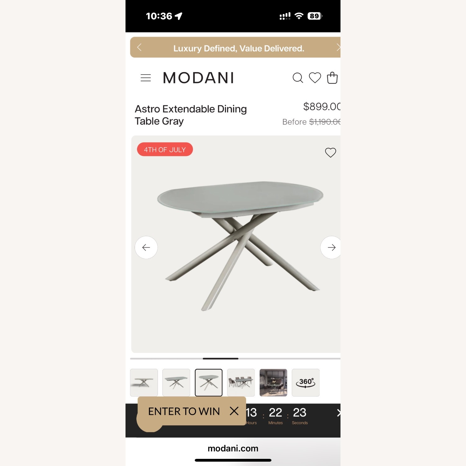 Modani modern dining table  - image-7