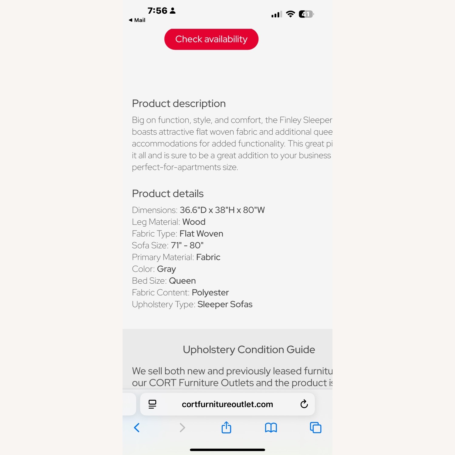 Queen Sleep Sofa  - image-1