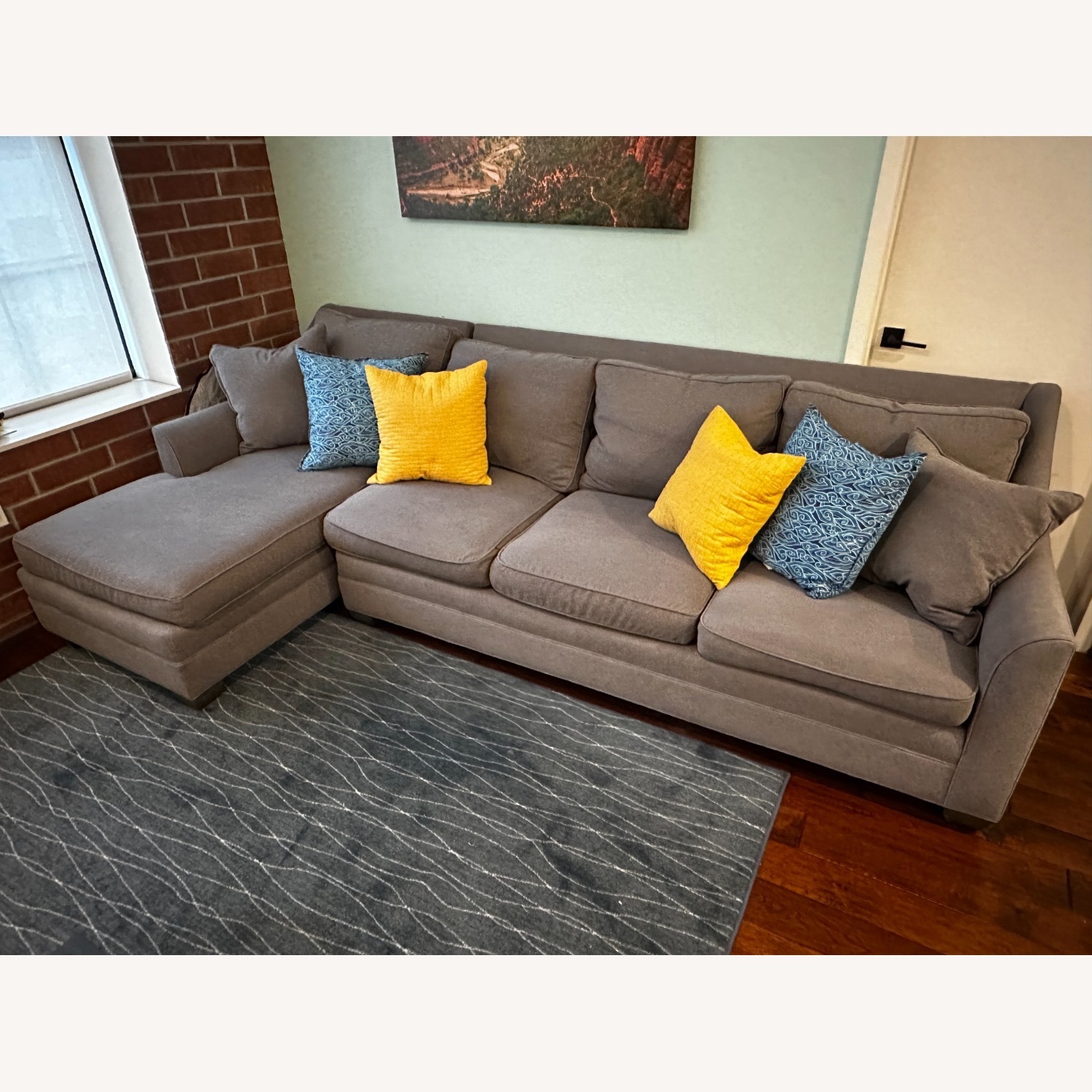 Vanguard American Bungalow Chaise Sectional Sofa - image-2