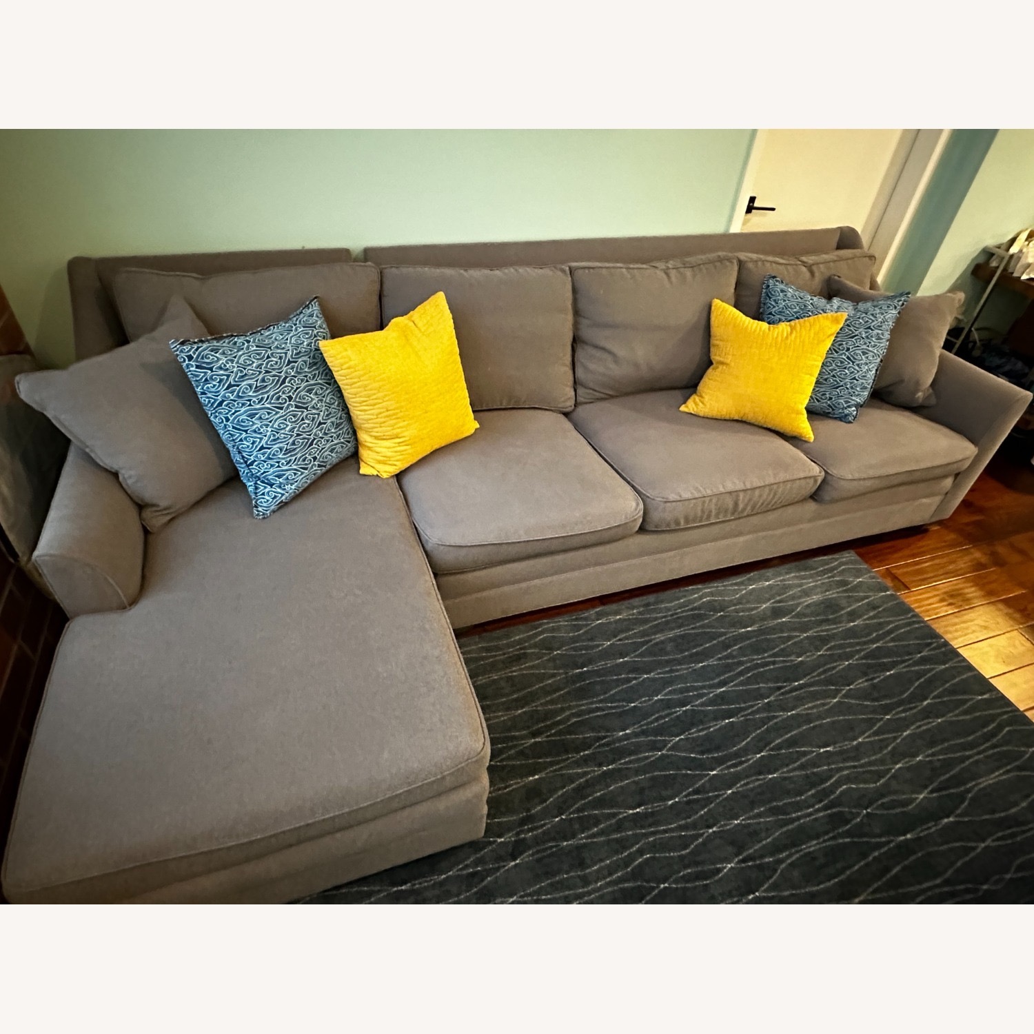 Vanguard American Bungalow Chaise Sectional Sofa - image-1