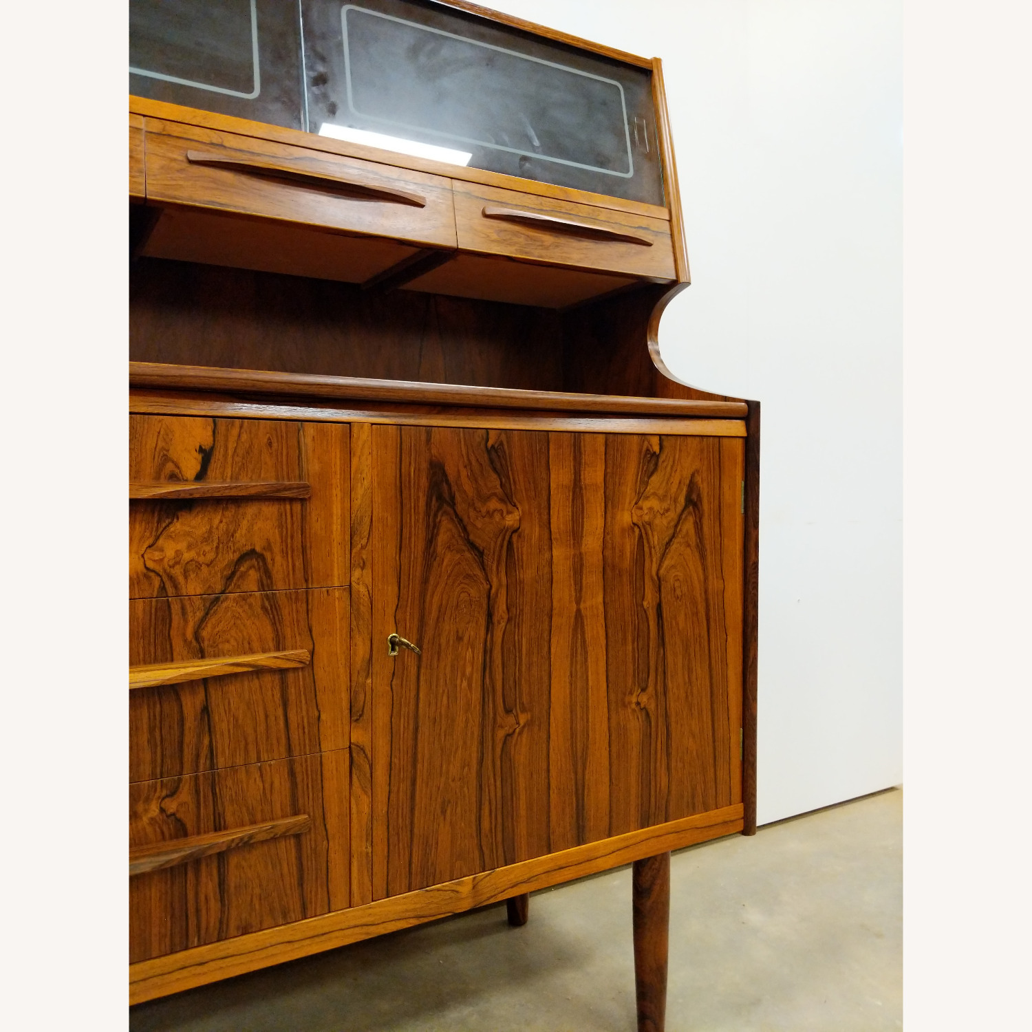 Vintage Danish Modern Rosewood Secretary Desk - image-7