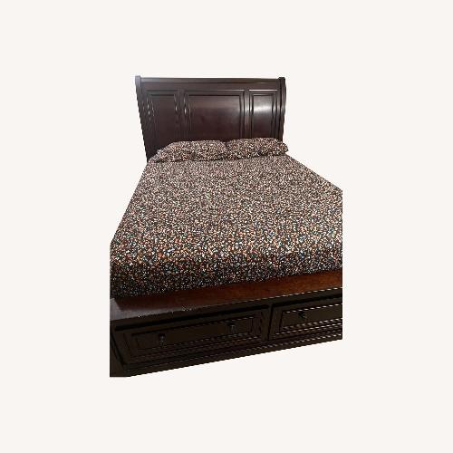 Used Porter Queen Bed frame with 2 Drawers for sale on AptDeco