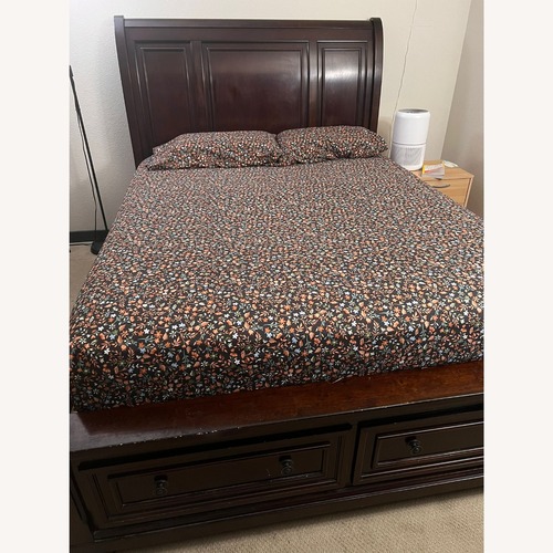 Used Porter Queen Bed frame with 2 Drawers for sale on AptDeco