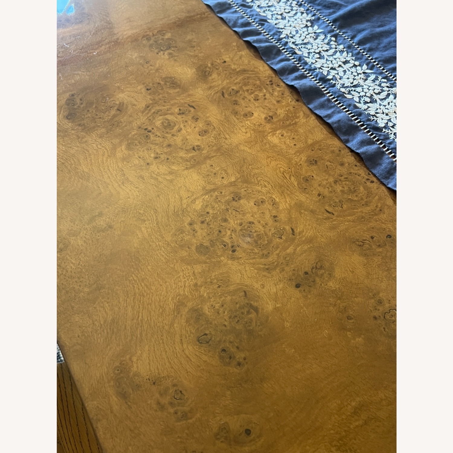 RH Bardot Burl Wood Dining Table in Caramel Oak - image-2