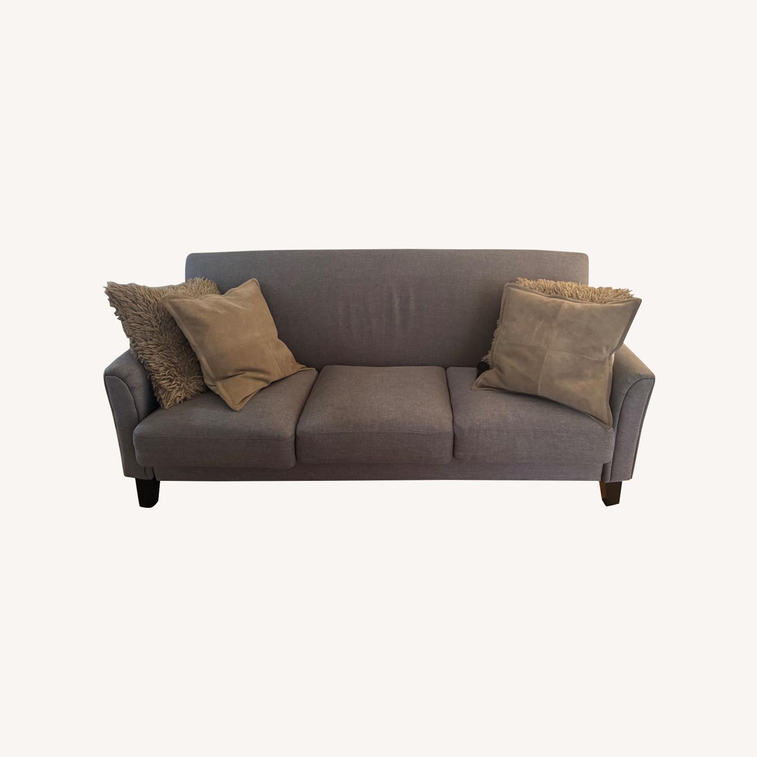 Grey 3 Seater Couch - image-0
