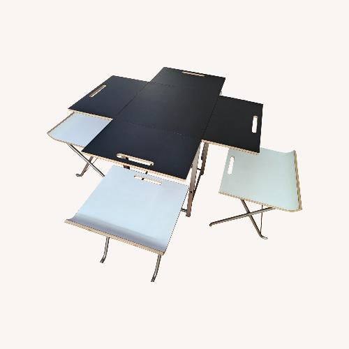 Used USED Modern Compact Dining Table with Chairs for sale on AptDeco