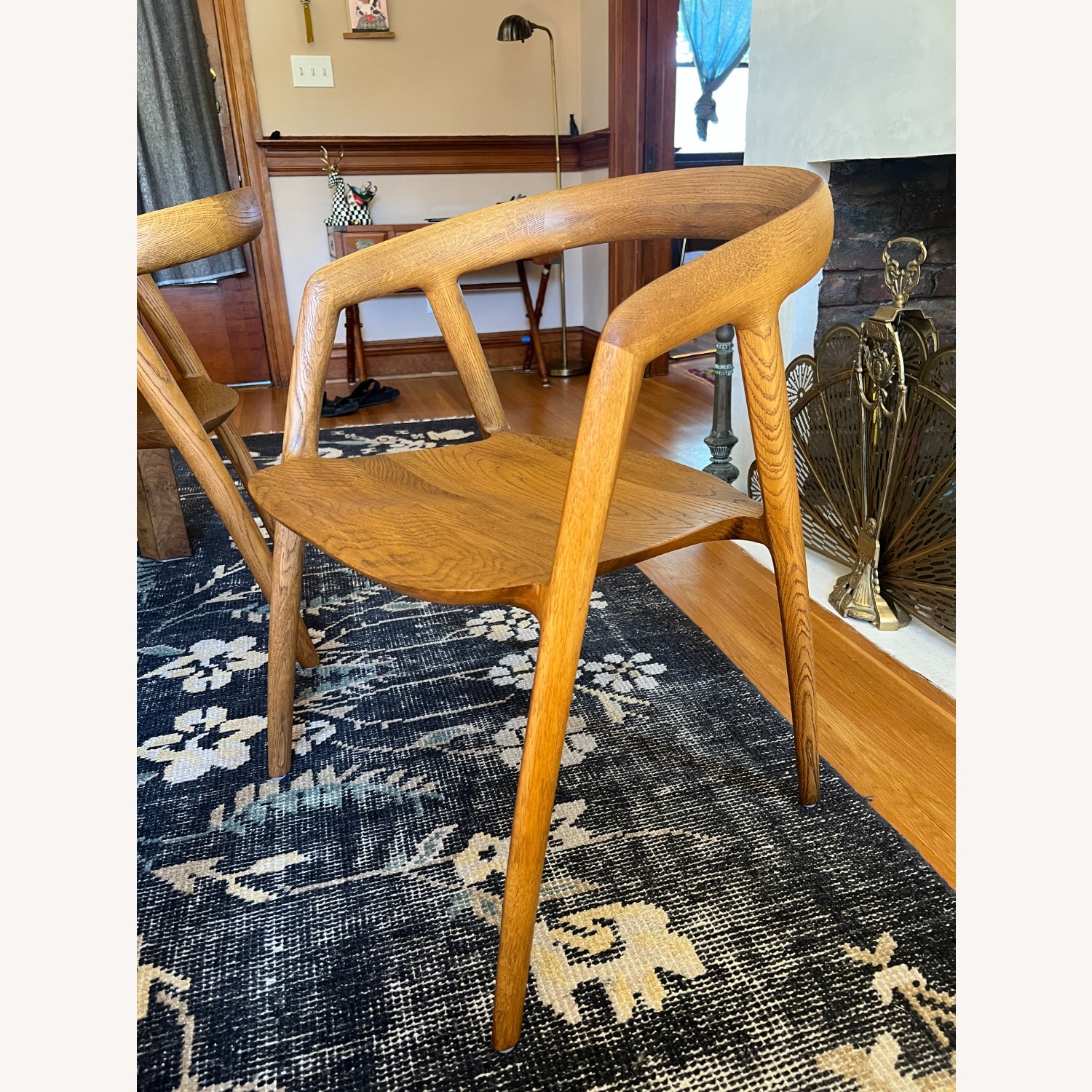 RH Luka Dining Arm Chairs in Natural Oak (4) - image-1