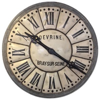 Restoration Hardware Chunky Vintage Working Clock 